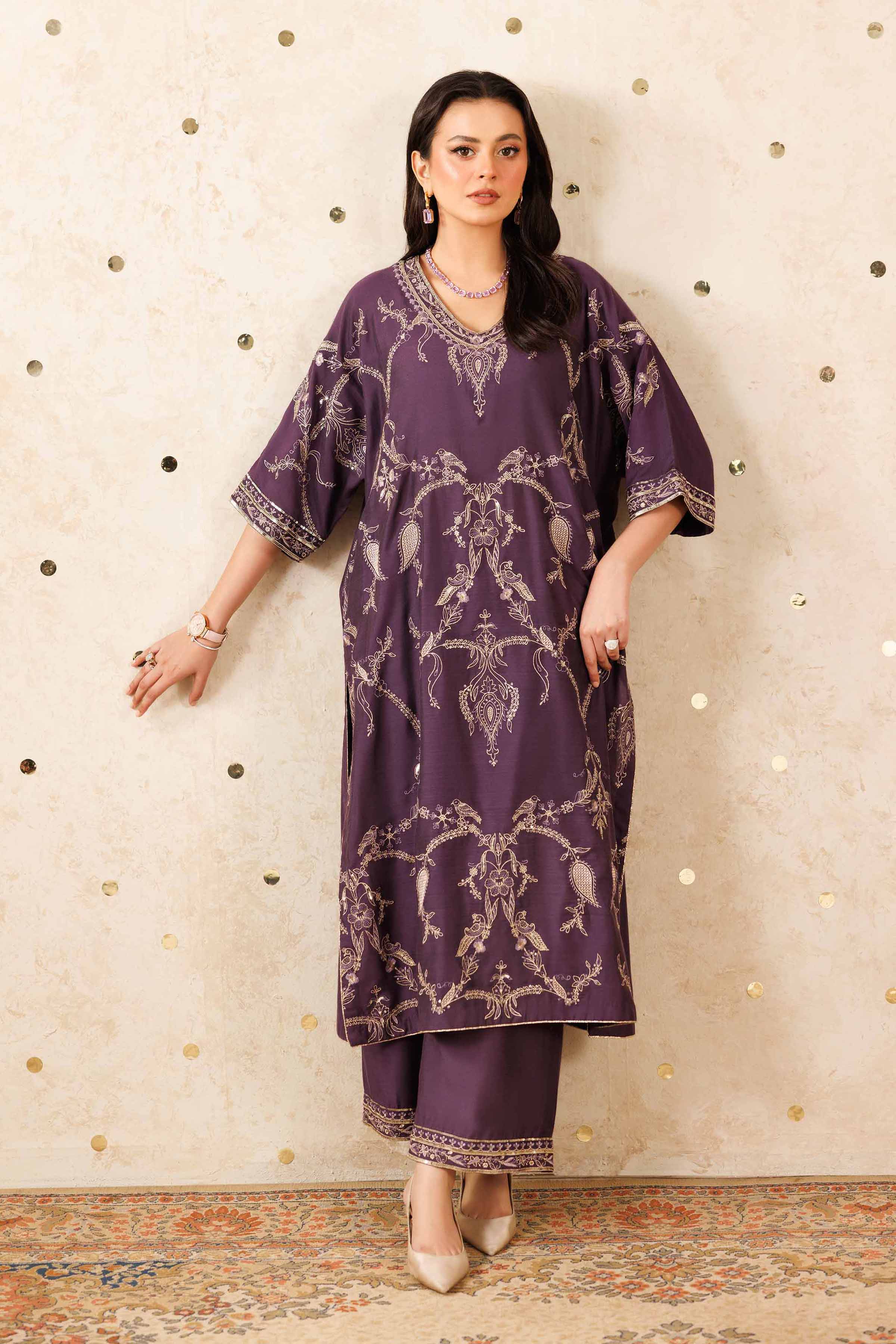 2 Piece - Embroidered Suit - KFW25-03