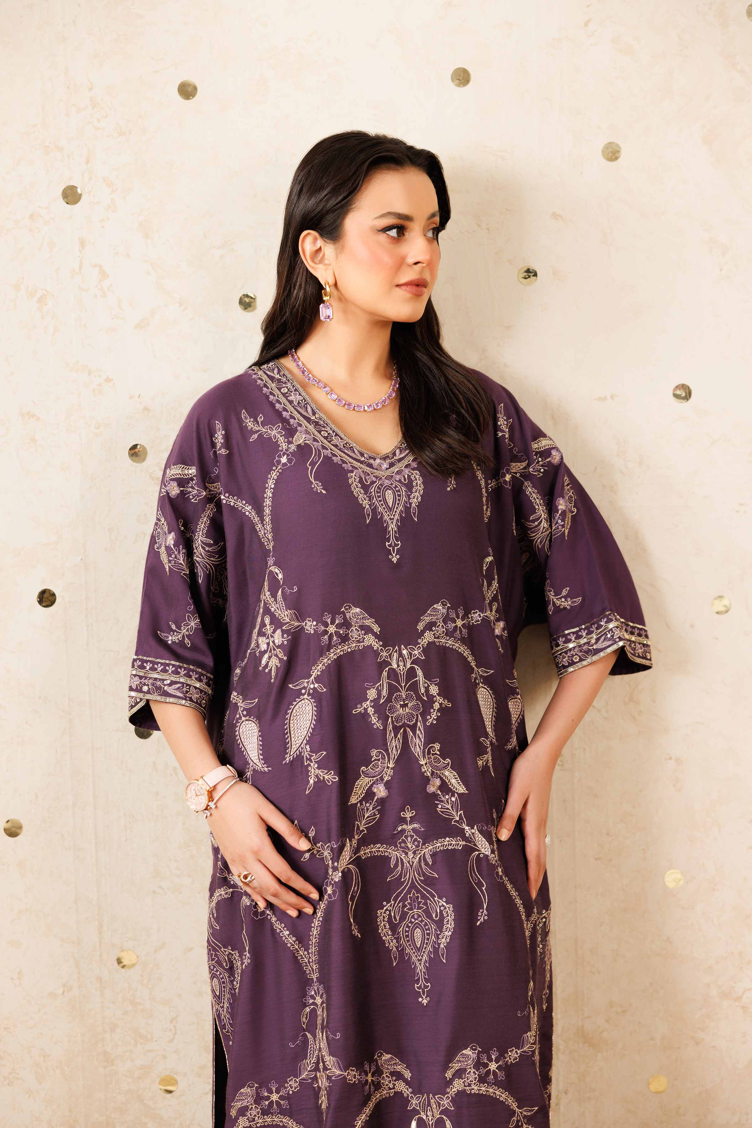 2 Piece - Embroidered Suit - KFW25-03 - Image 6