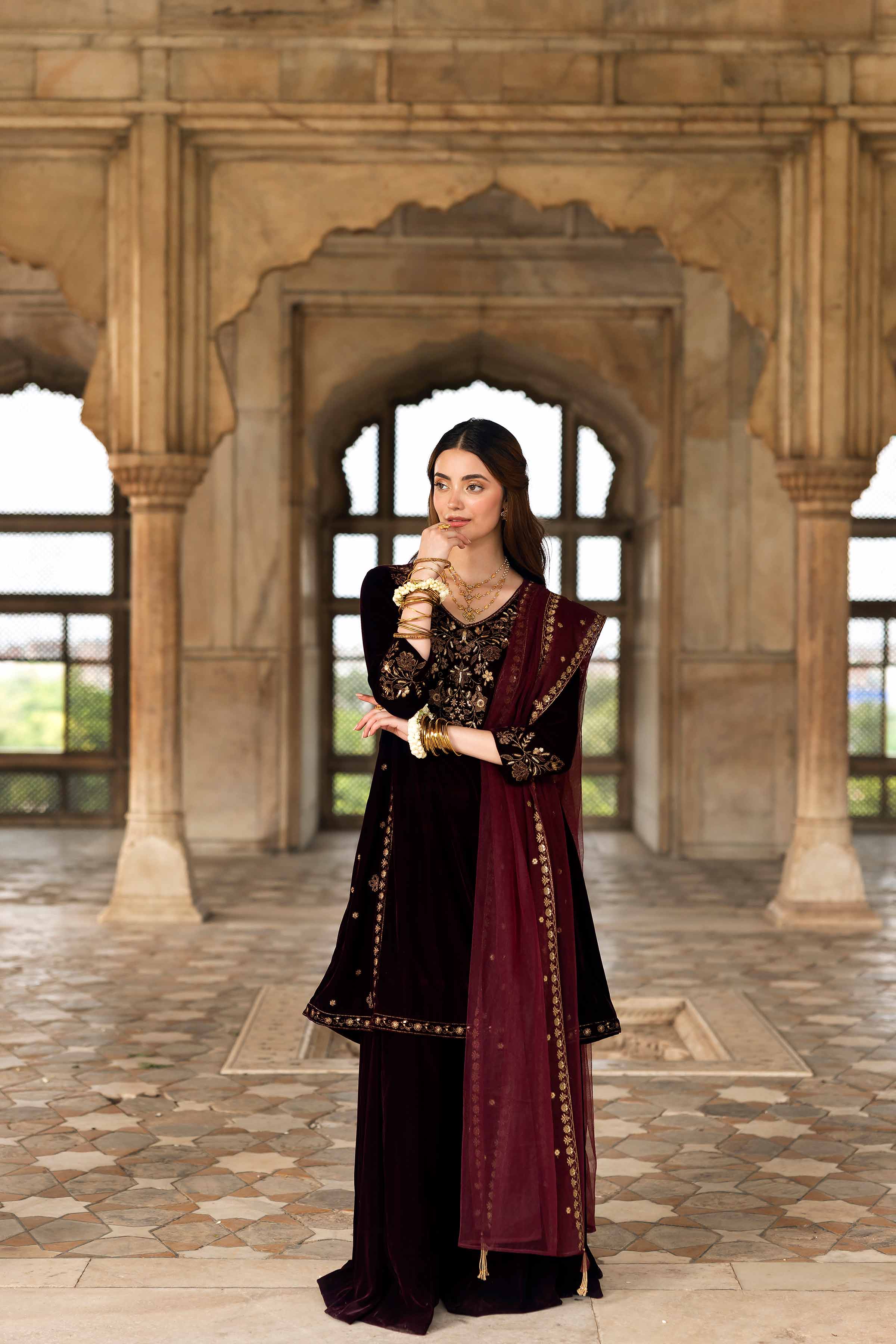 3 Piece - Embroidered Suit - KFW25-07 - Image 4