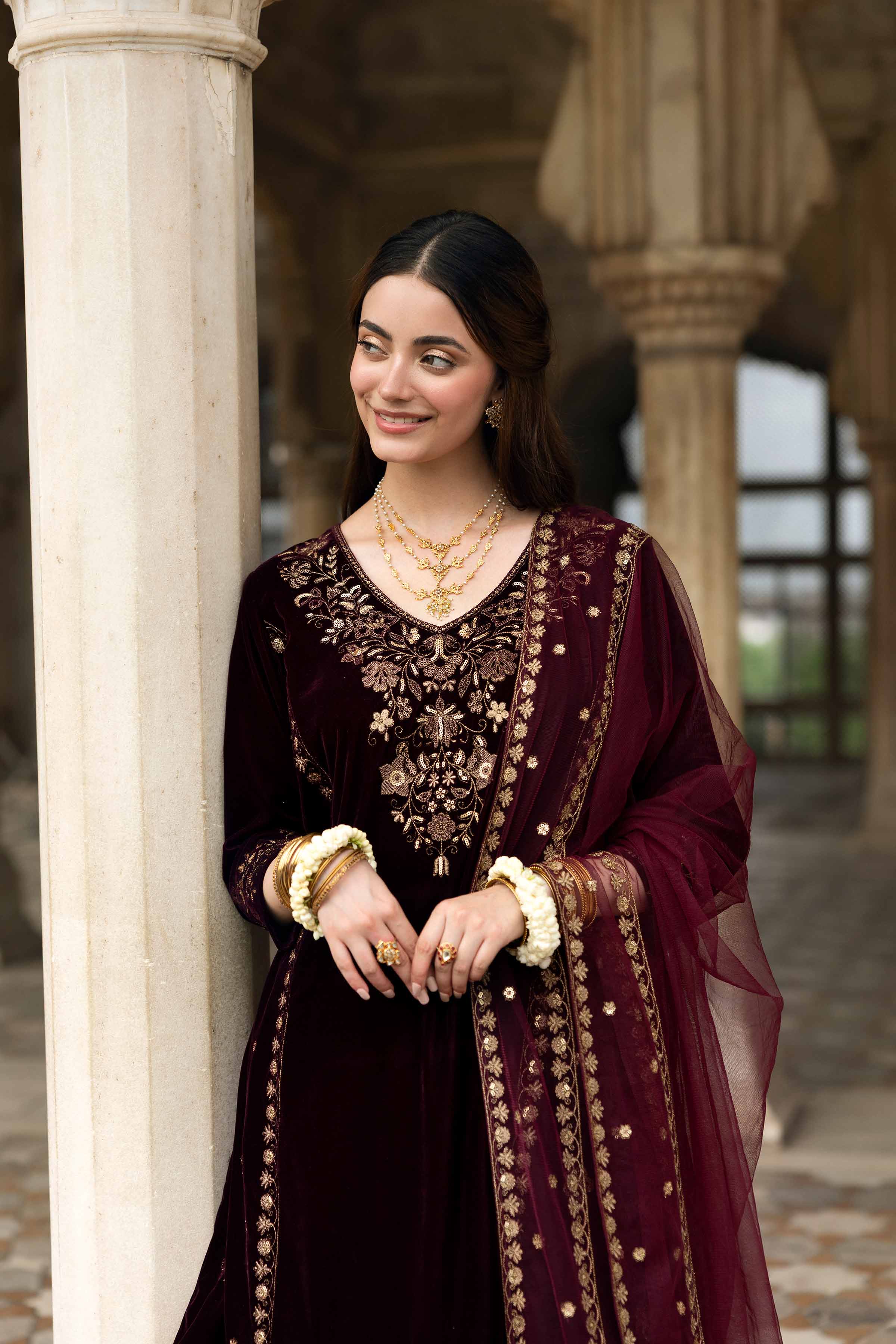 3 Piece - Embroidered Suit - KFW25-07 - Image 7