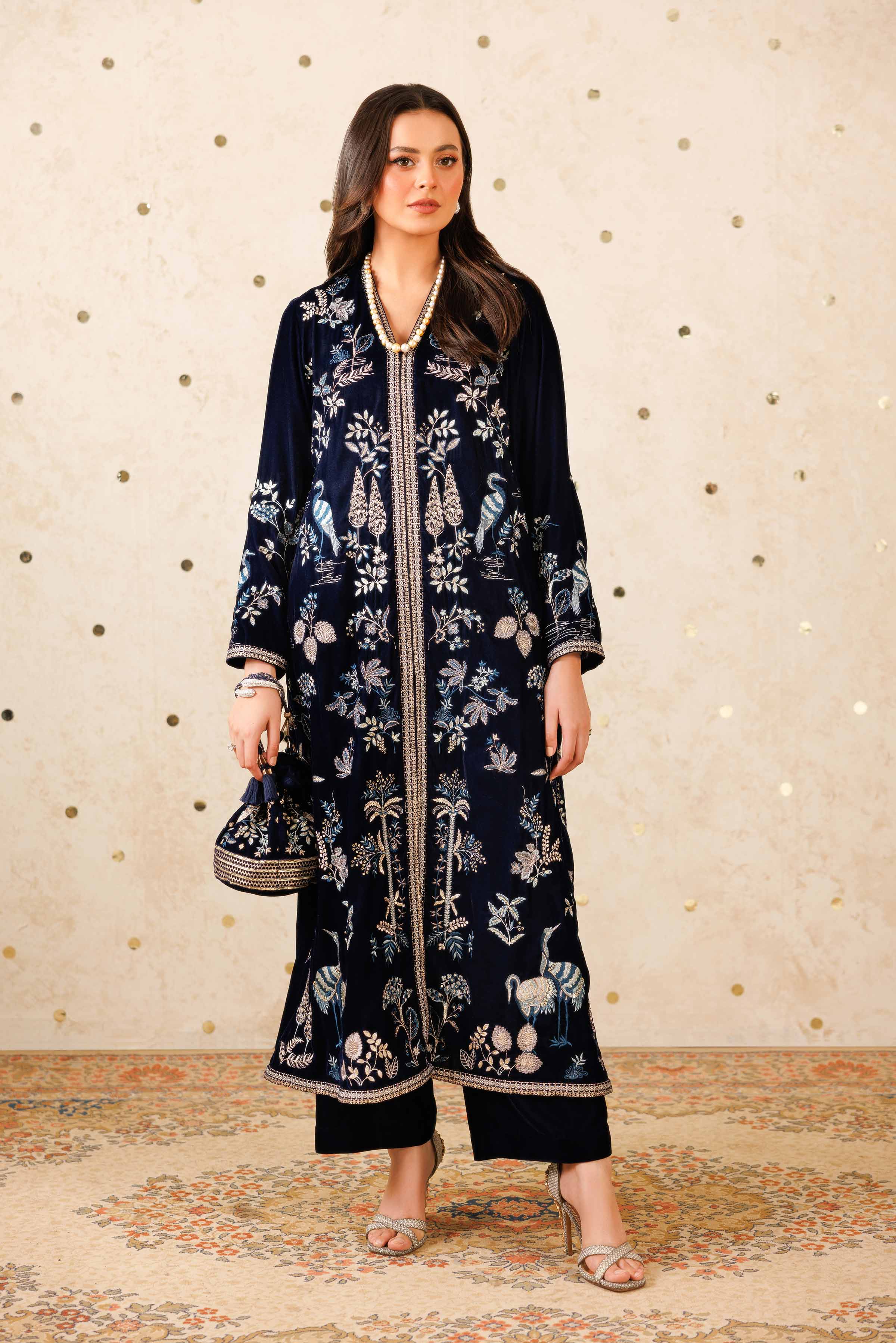 2 Piece - Embroidered Suit - KFW25-08 - Image 5