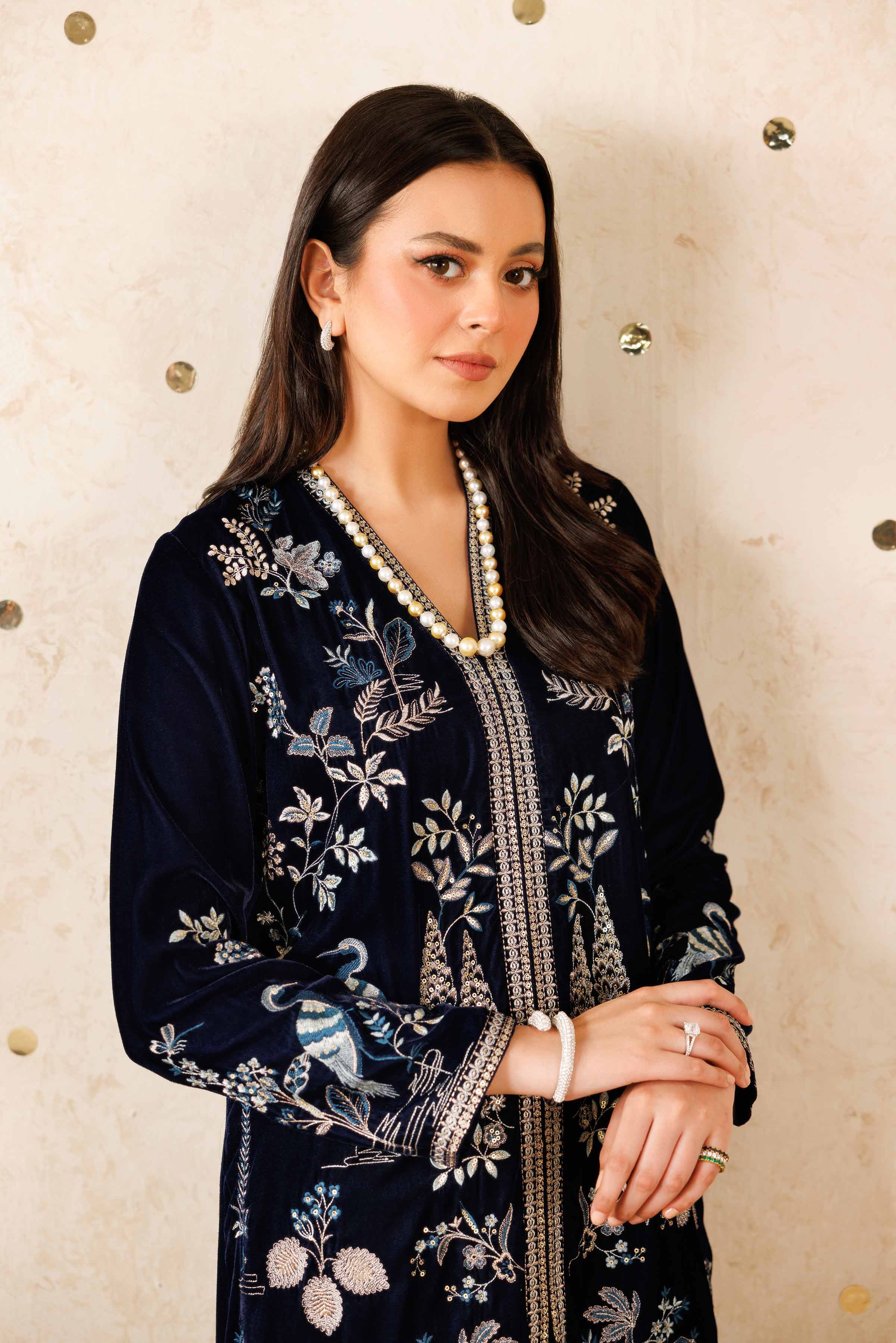 2 Piece - Embroidered Suit - KFW25-08 - Image 7