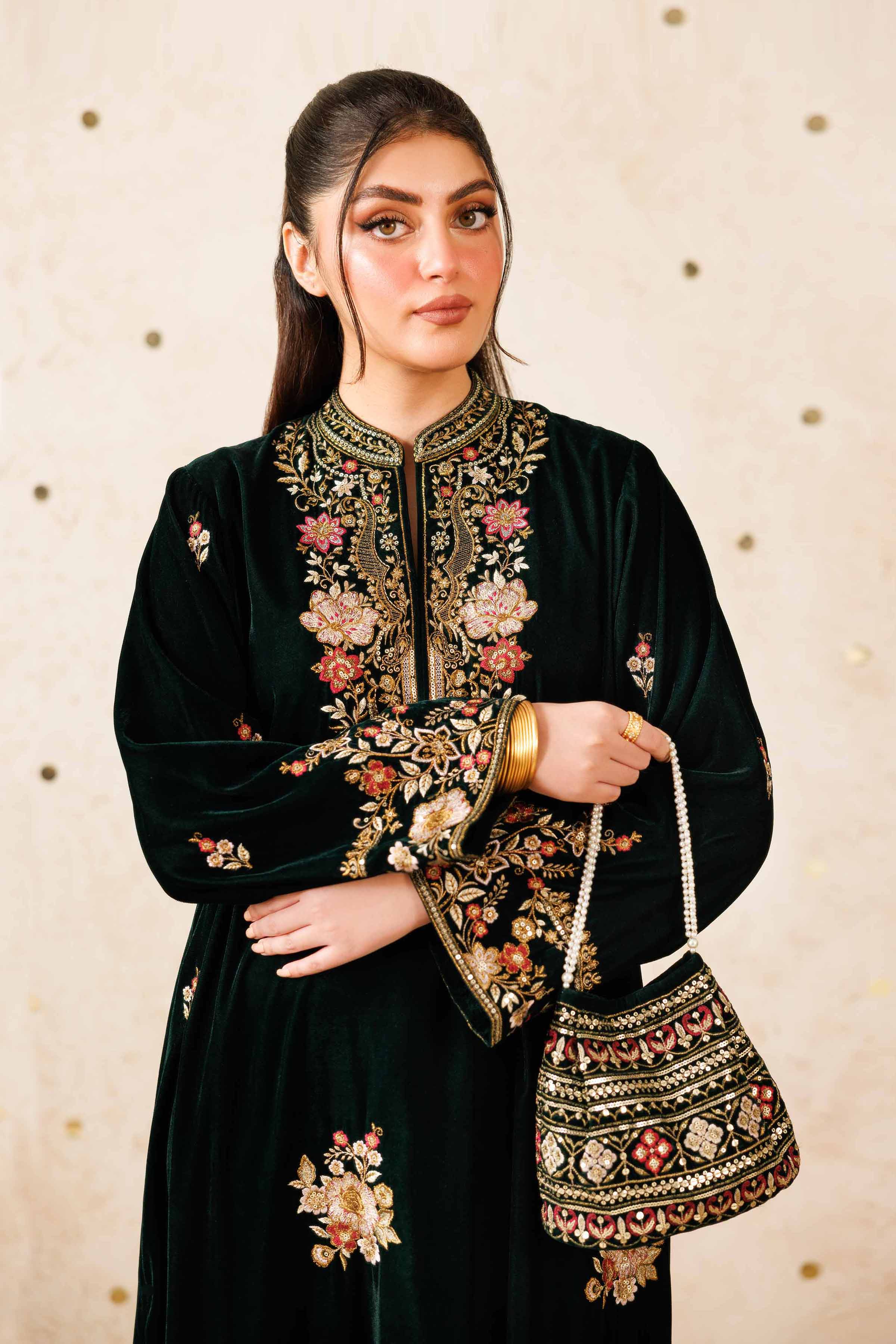 2 Piece - Embroidered Suit - KFW25-09 - Image 2