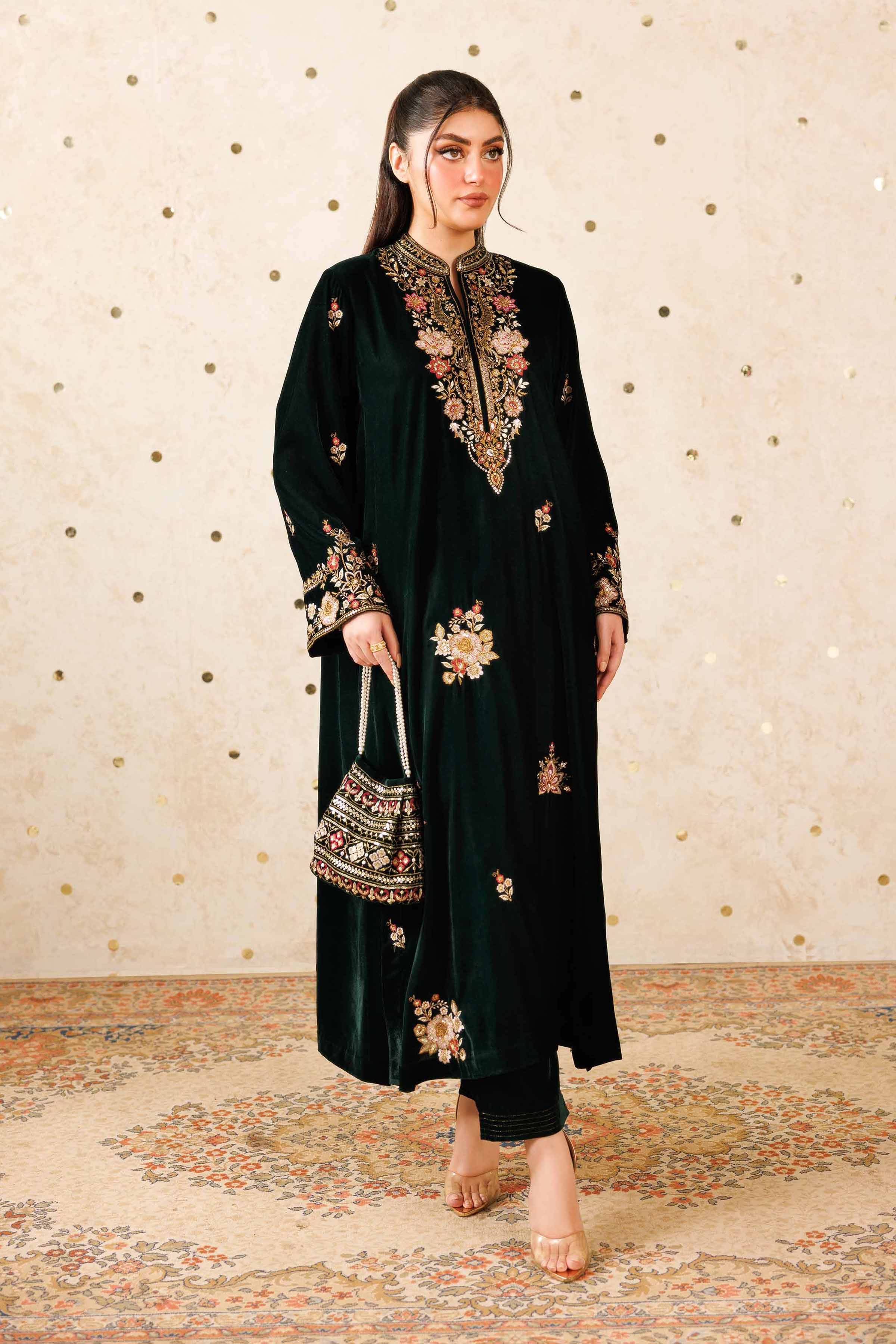 2 Piece - Embroidered Suit - KFW25-09 - Image 3