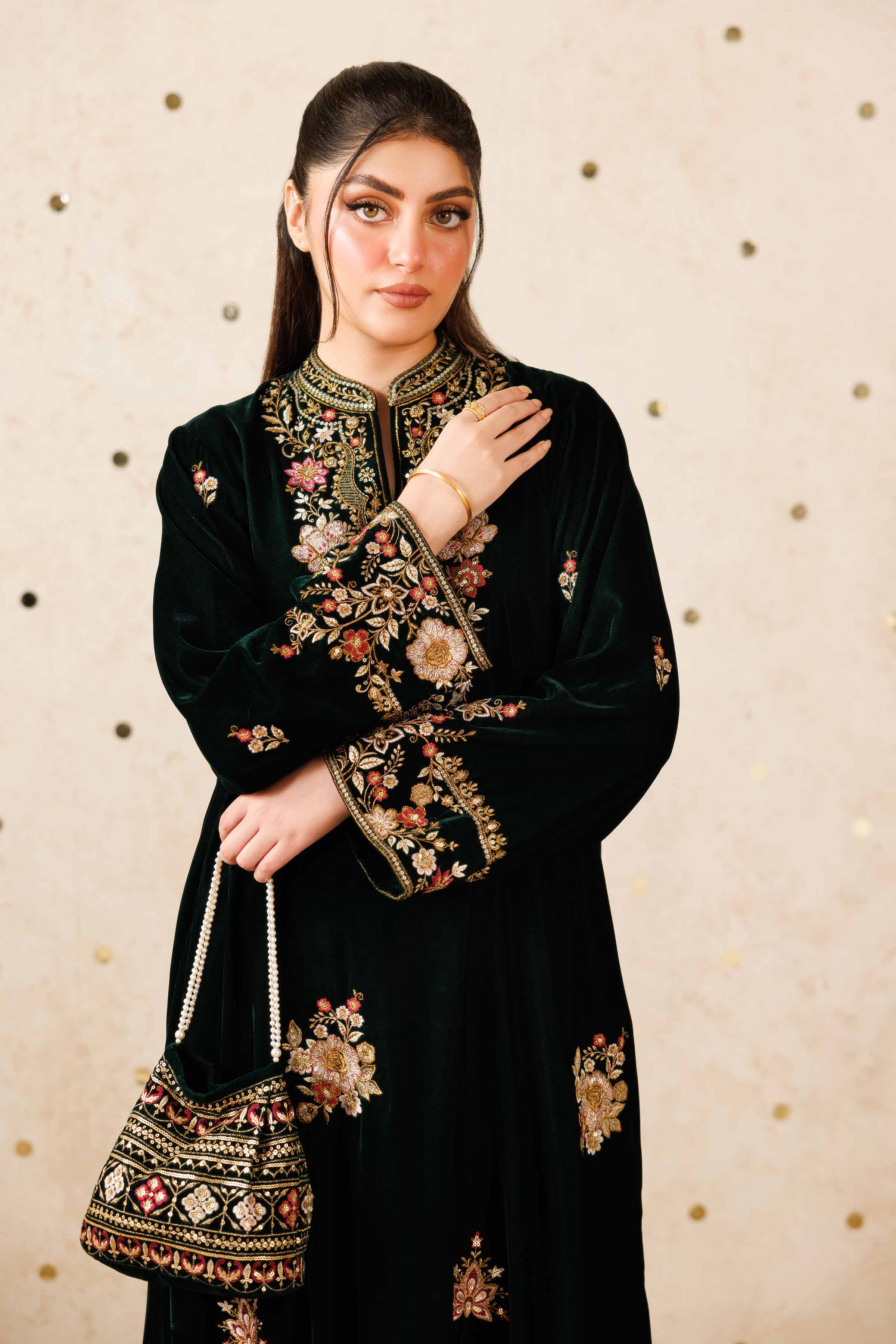 2 Piece - Embroidered Suit - KFW25-09 - Image 5