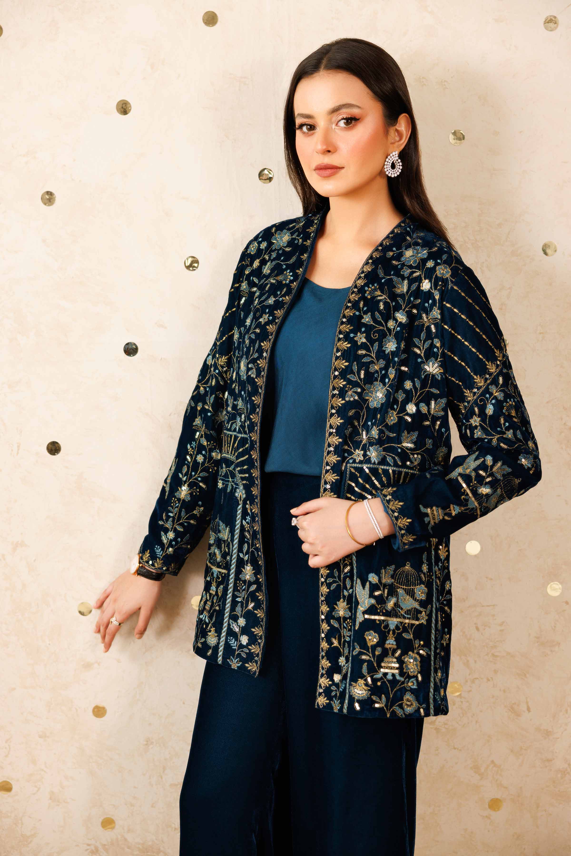 3 Piece - Embroidered Suit - KFW25-10 - Image 2