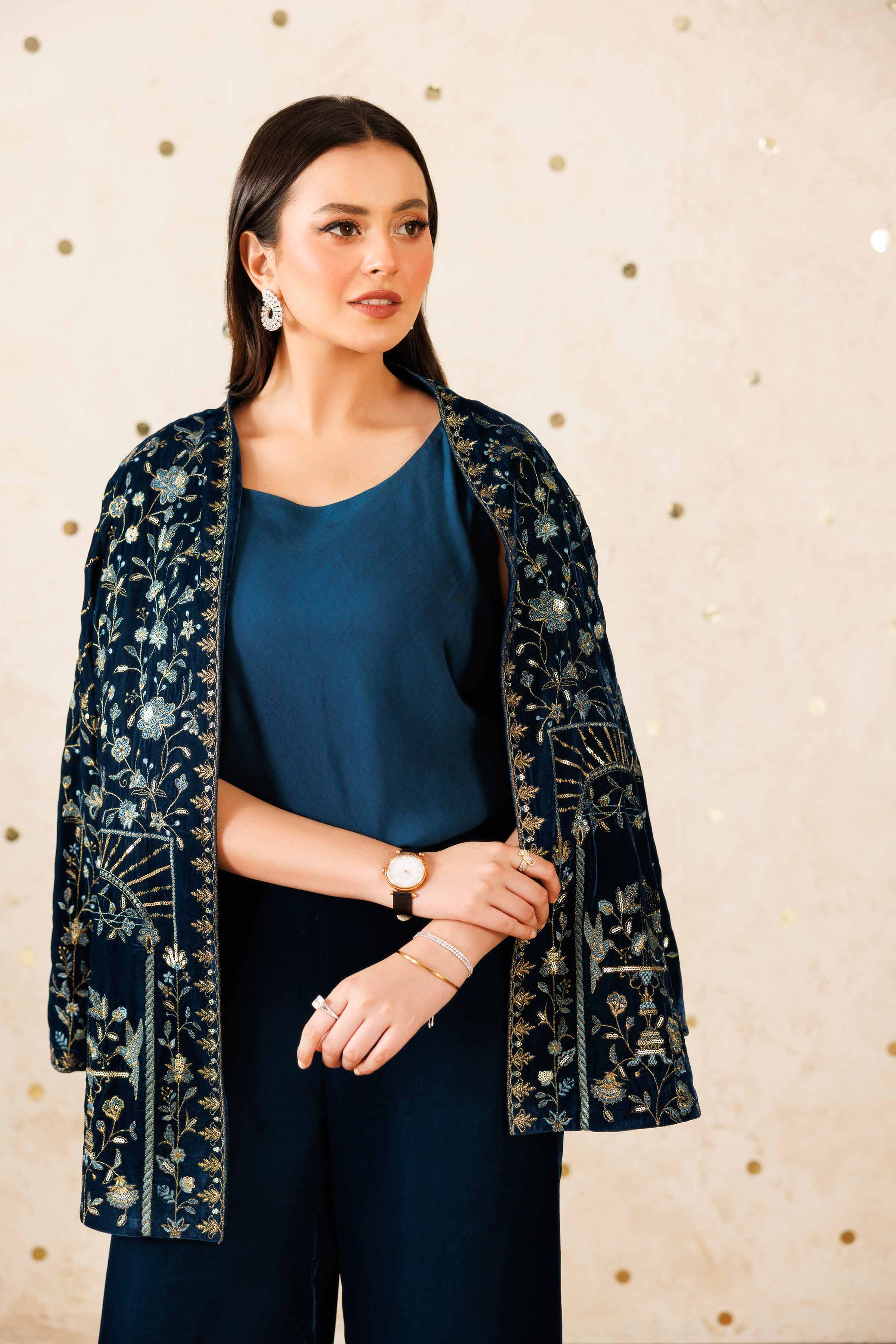 3 Piece - Embroidered Suit - KFW25-10 - Image 7