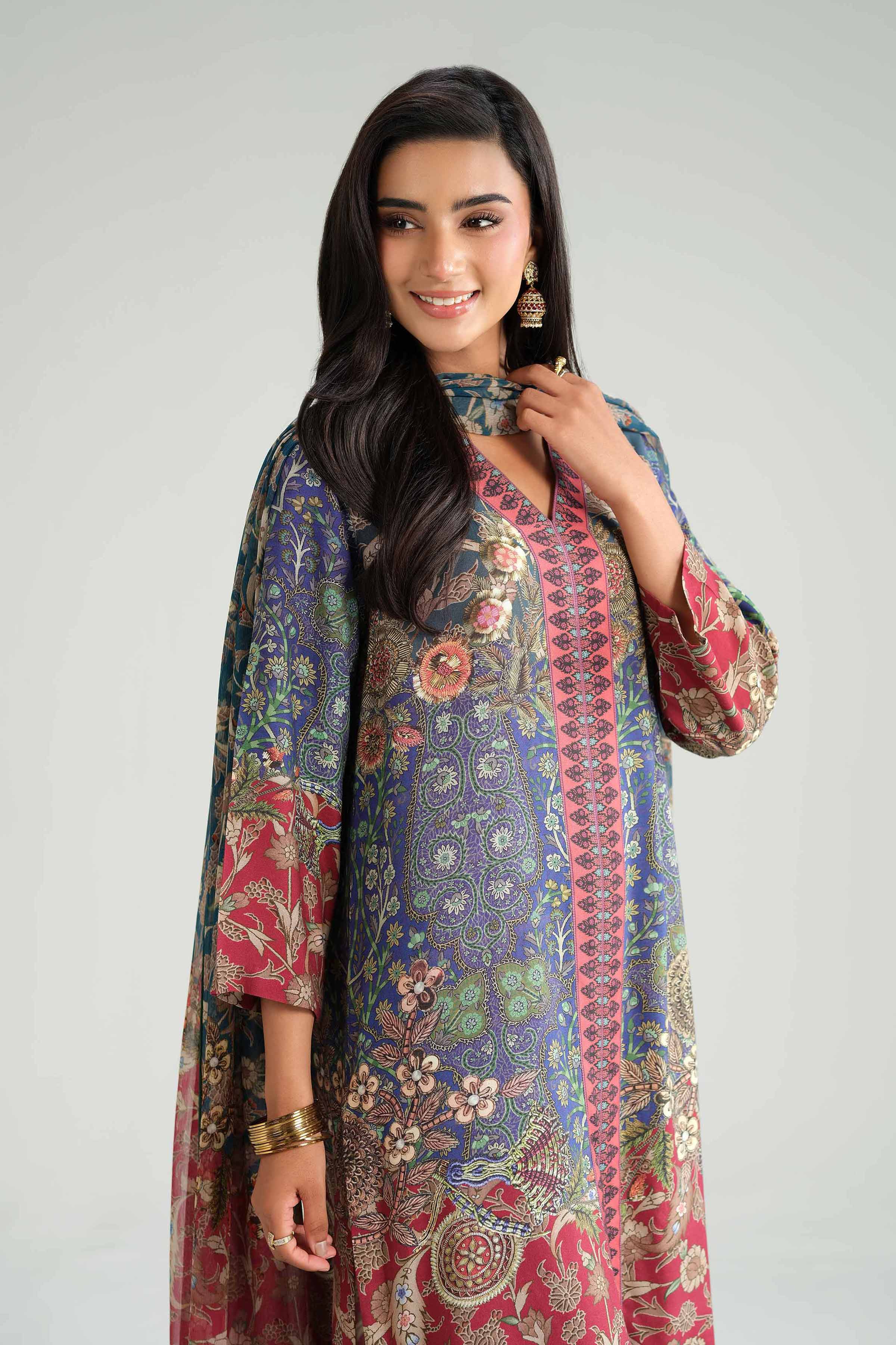 3 Piece - Printed Suit - KFW25-101 - Image 2