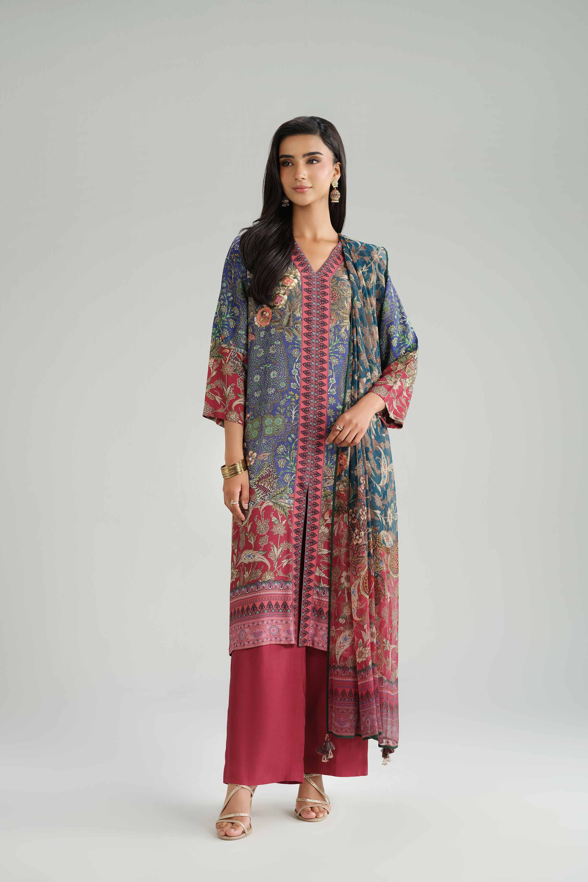 3 Piece - Printed Suit - KFW25-101 - Image 4