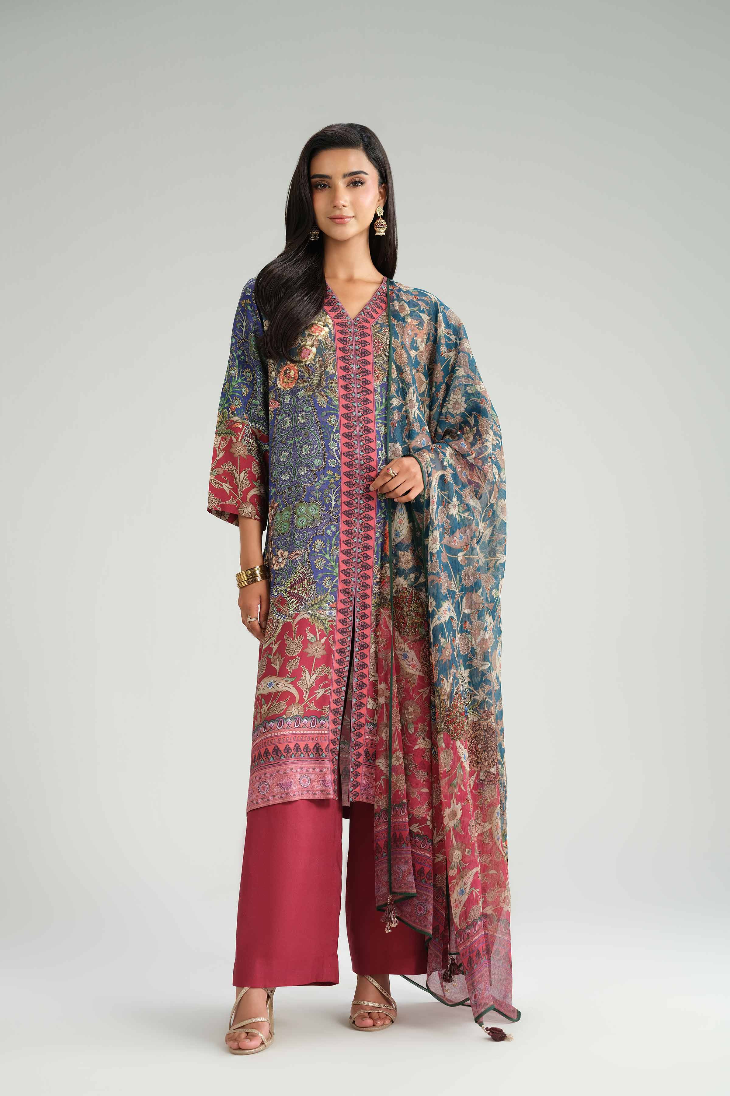 3 Piece - Printed Suit - KFW25-101 - Image 5