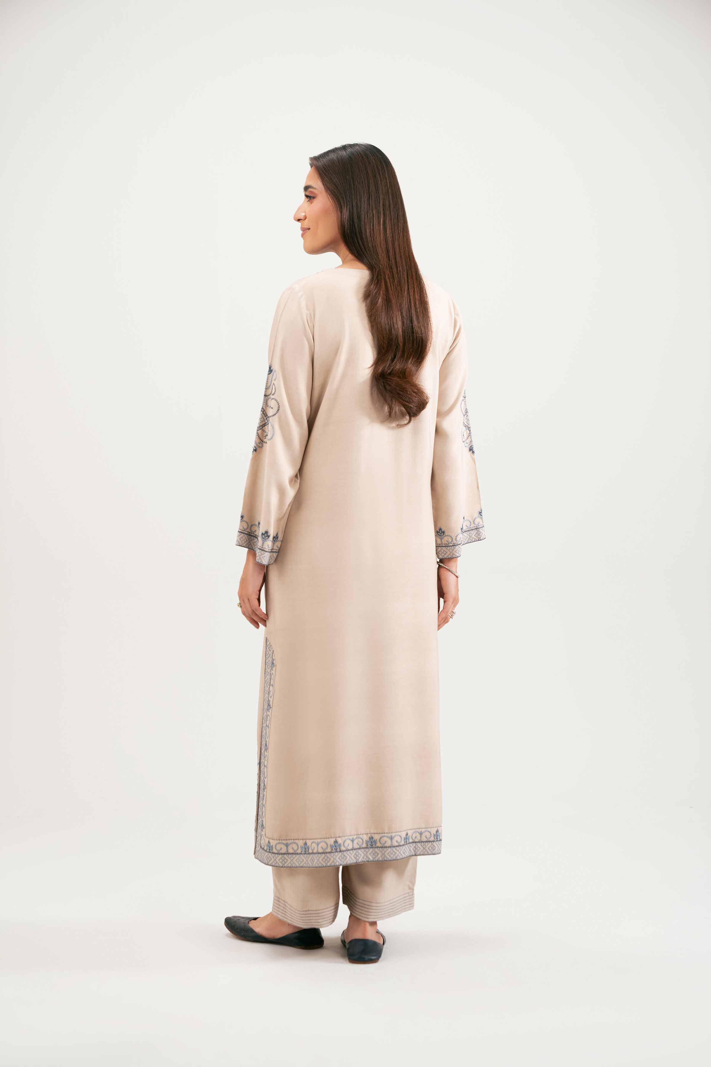 2 Piece - Embroidered Suit - KFW25-102 - Image 3