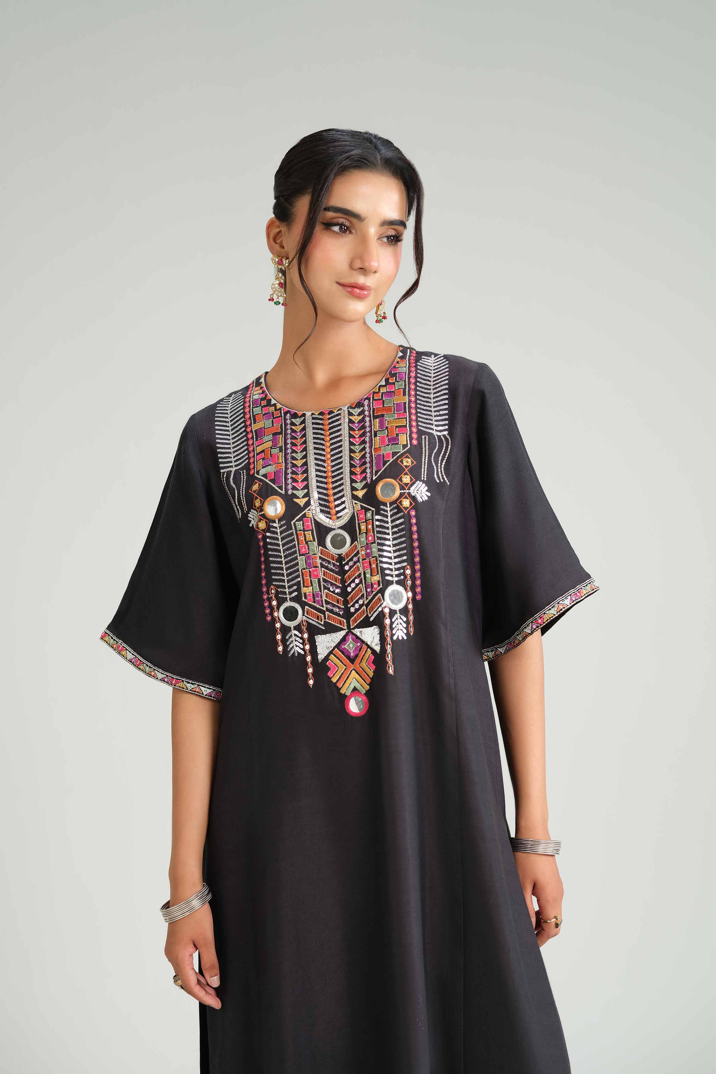 2 Piece - Embroidered Suit - KFW25-105 - Image 8