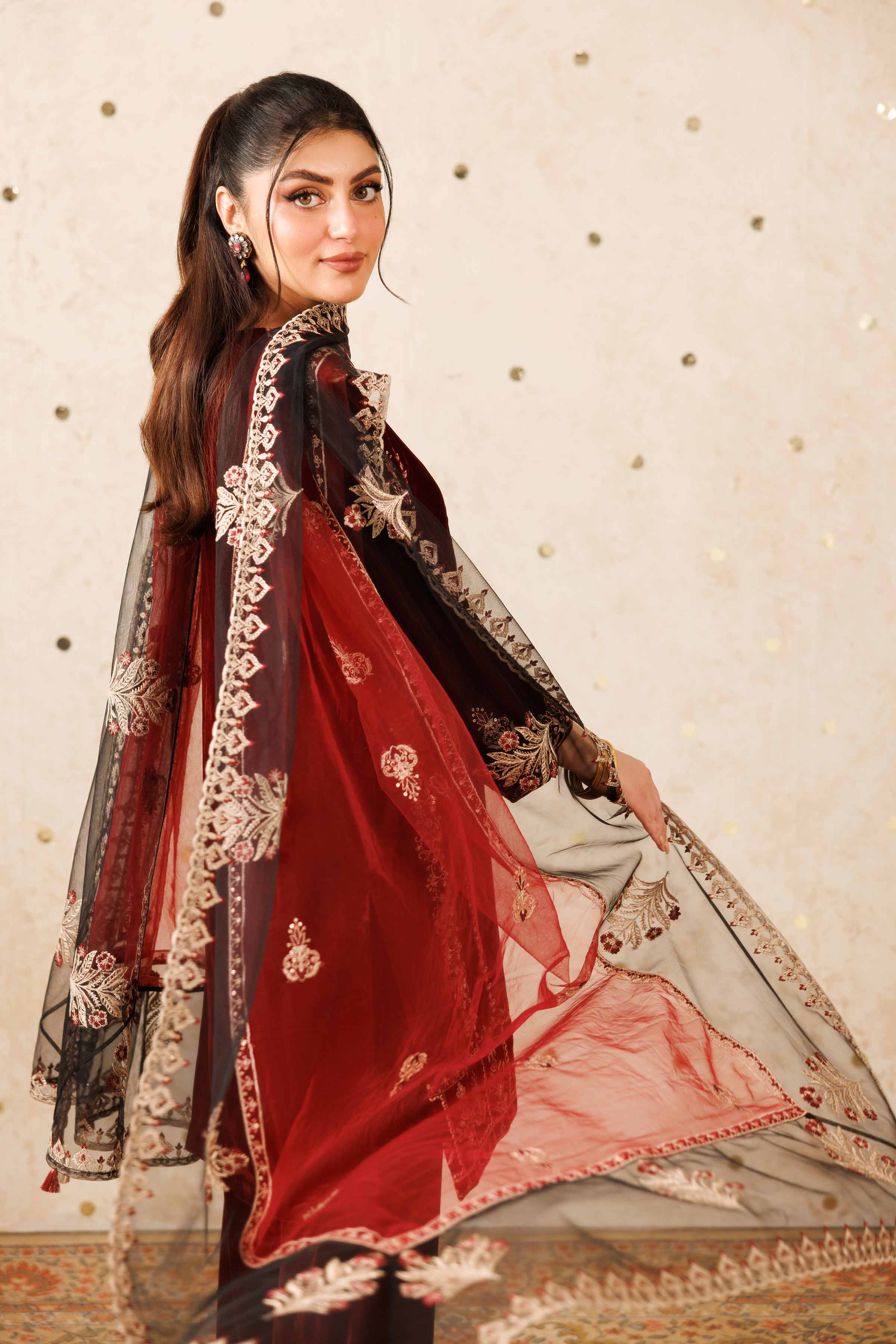 3 Piece - Embroidered Suit - KFW25-11 - Image 6