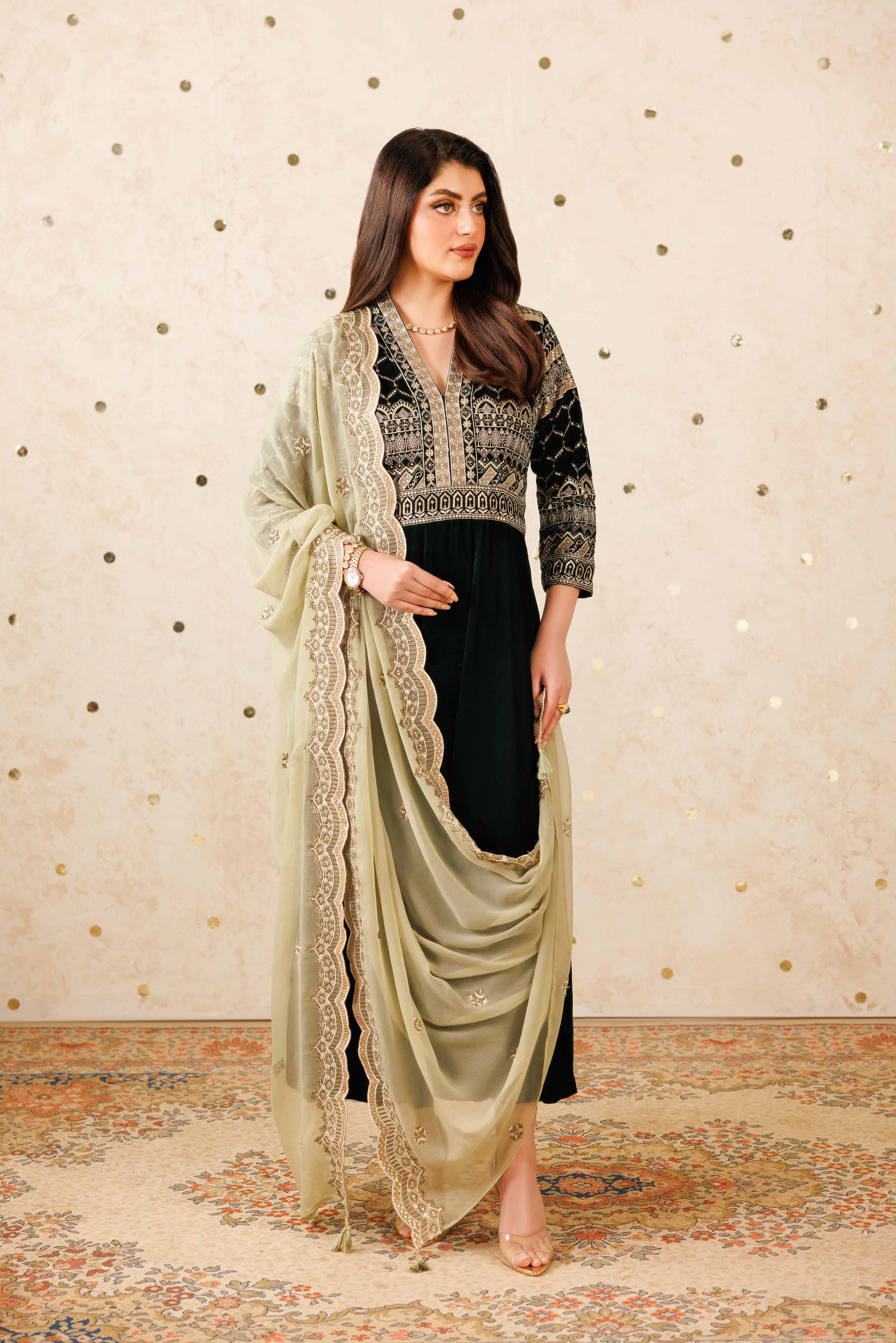 2 Piece - Embroidered Suit - KFW25-12