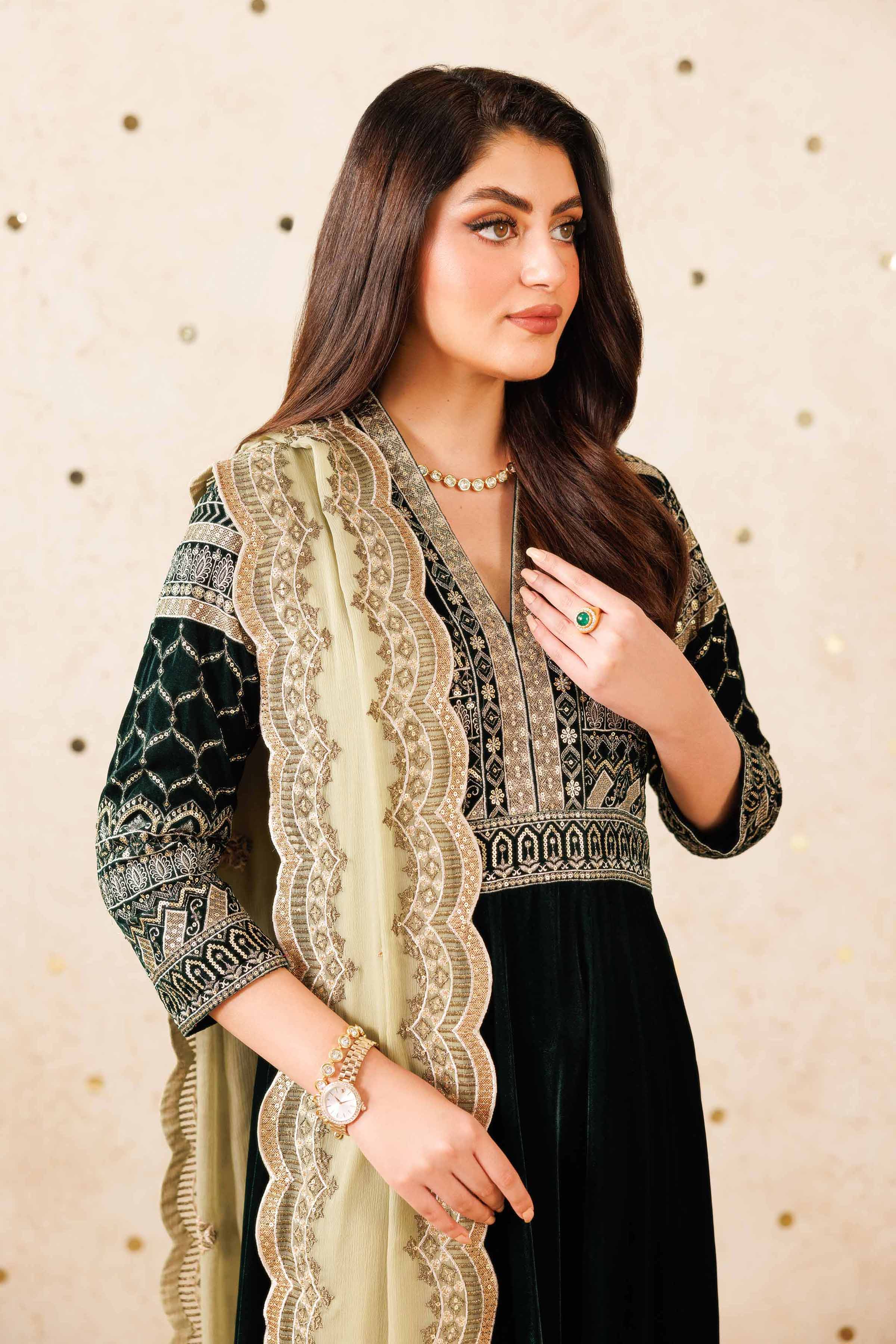 2 Piece - Embroidered Suit - KFW25-12 - Image 2