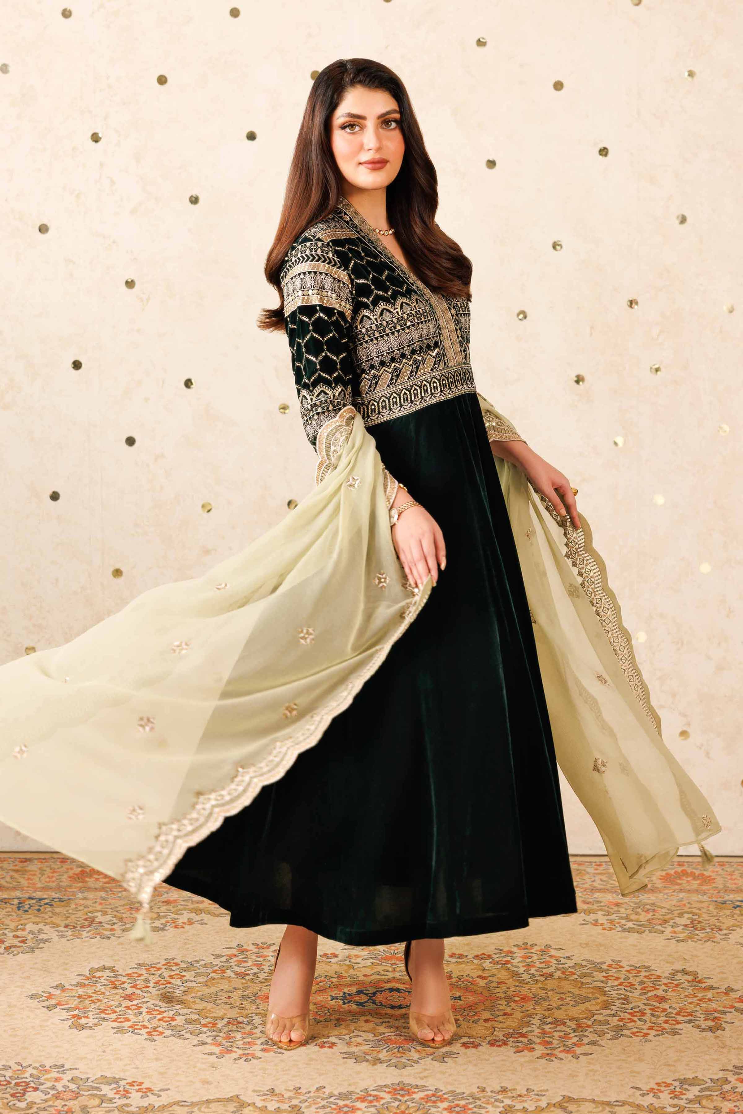 2 Piece - Embroidered Suit - KFW25-12 - Image 3