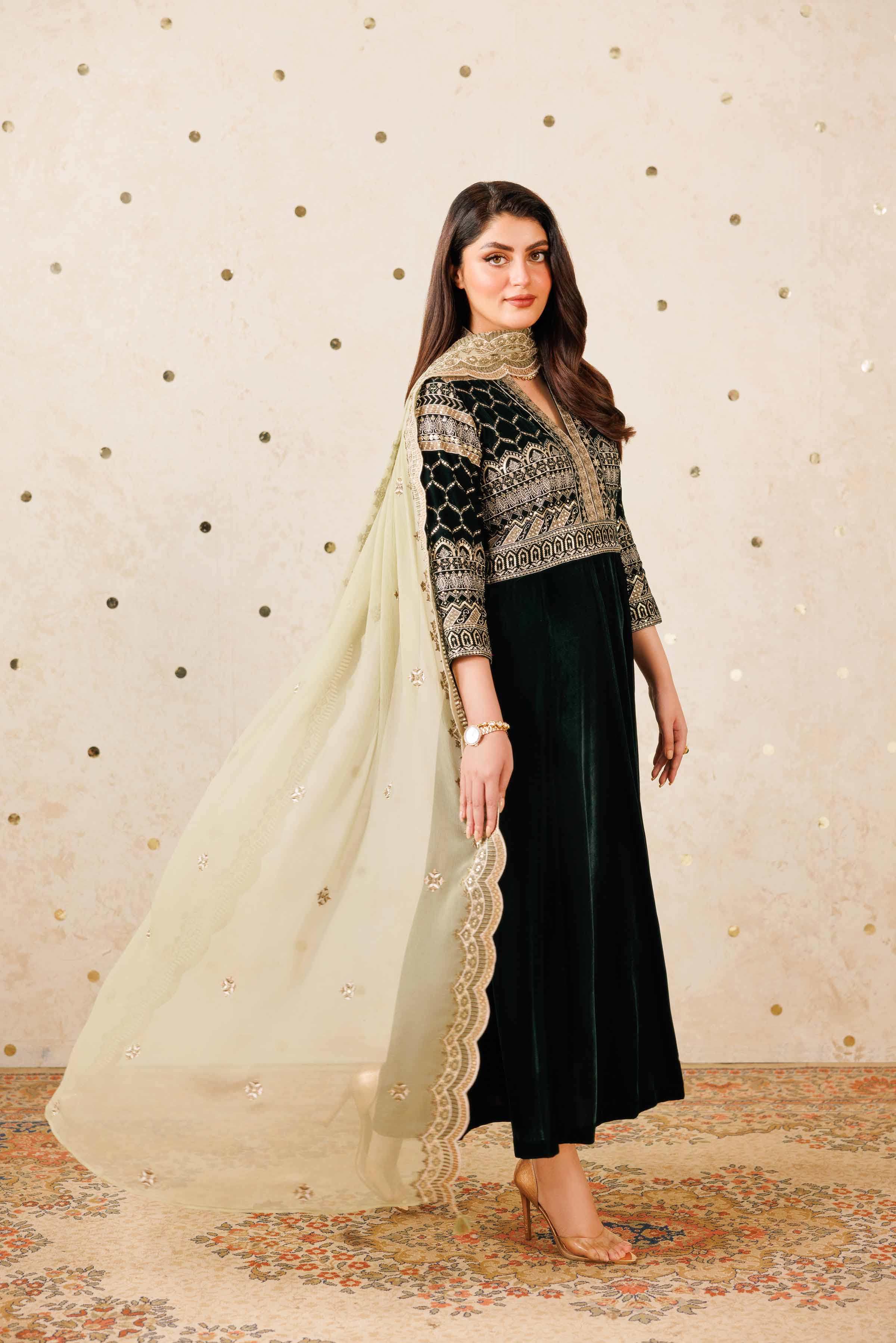 2 Piece - Embroidered Suit - KFW25-12 - Image 6