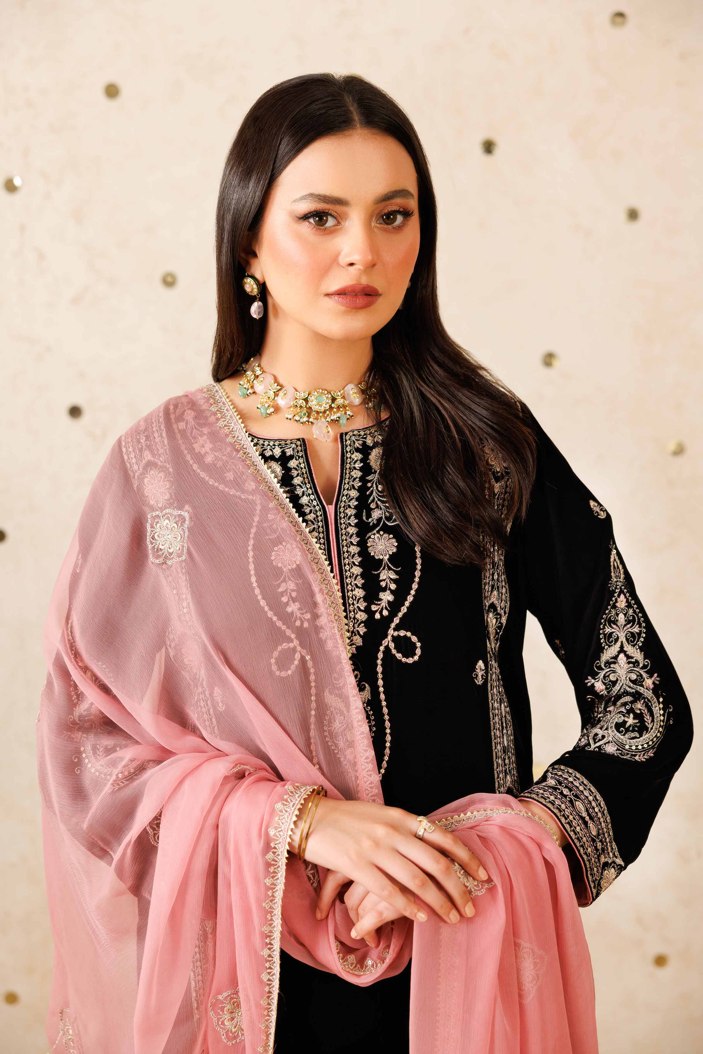 3 Piece - Embroidered Suit - KFW25-13 - Image 6