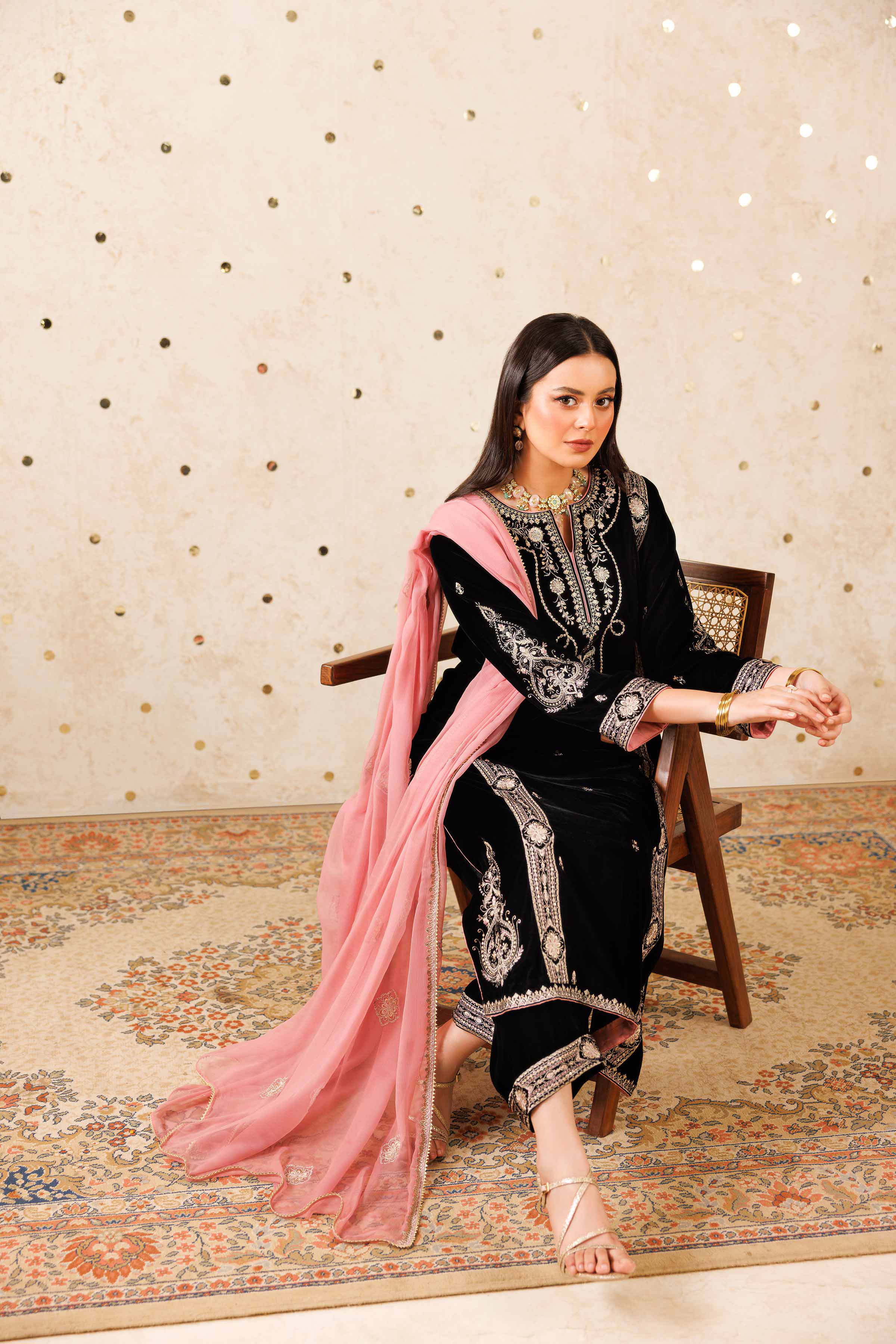 3 Piece - Embroidered Suit - KFW25-13 - Image 7
