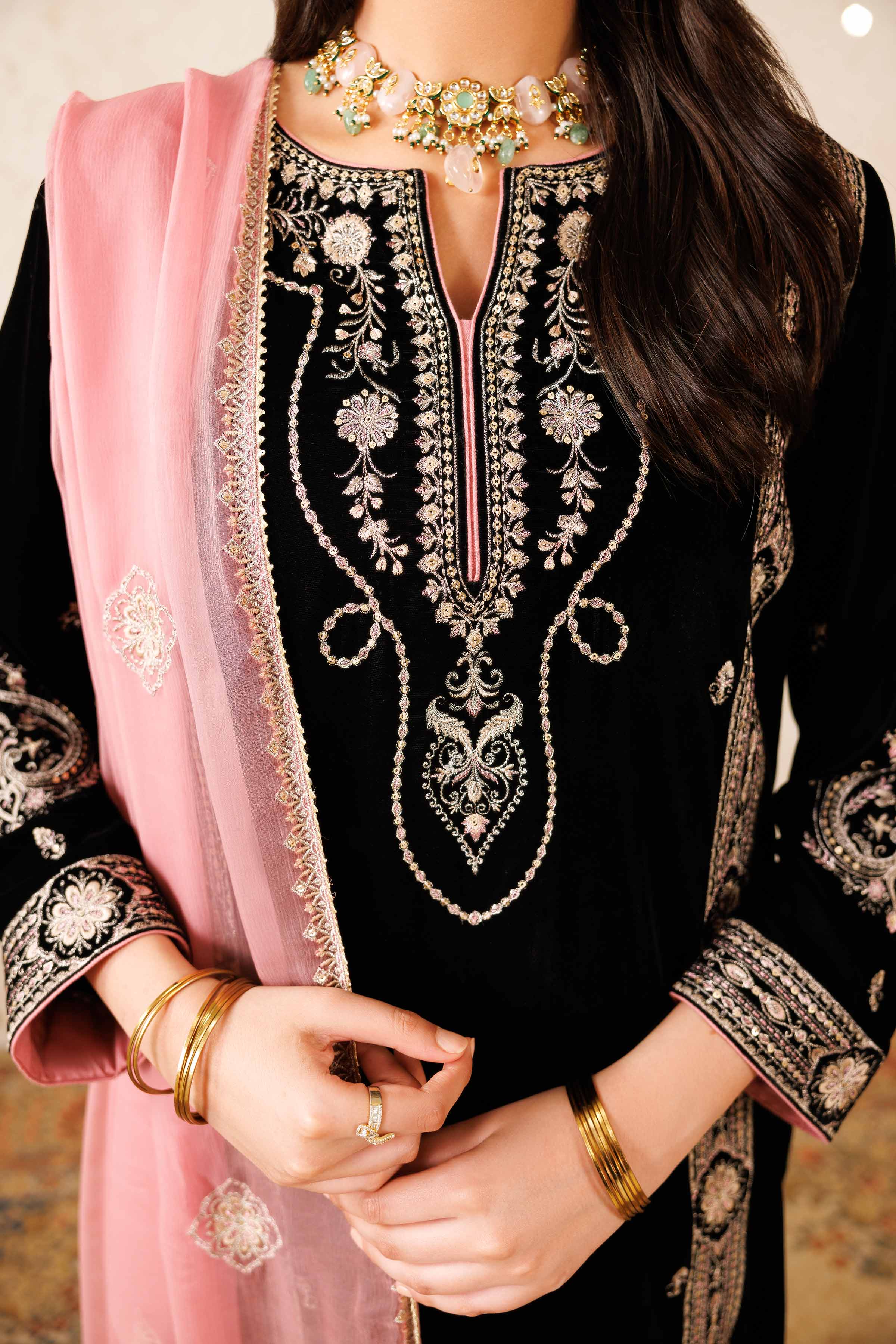3 Piece - Embroidered Suit - KFW25-13 - Image 8