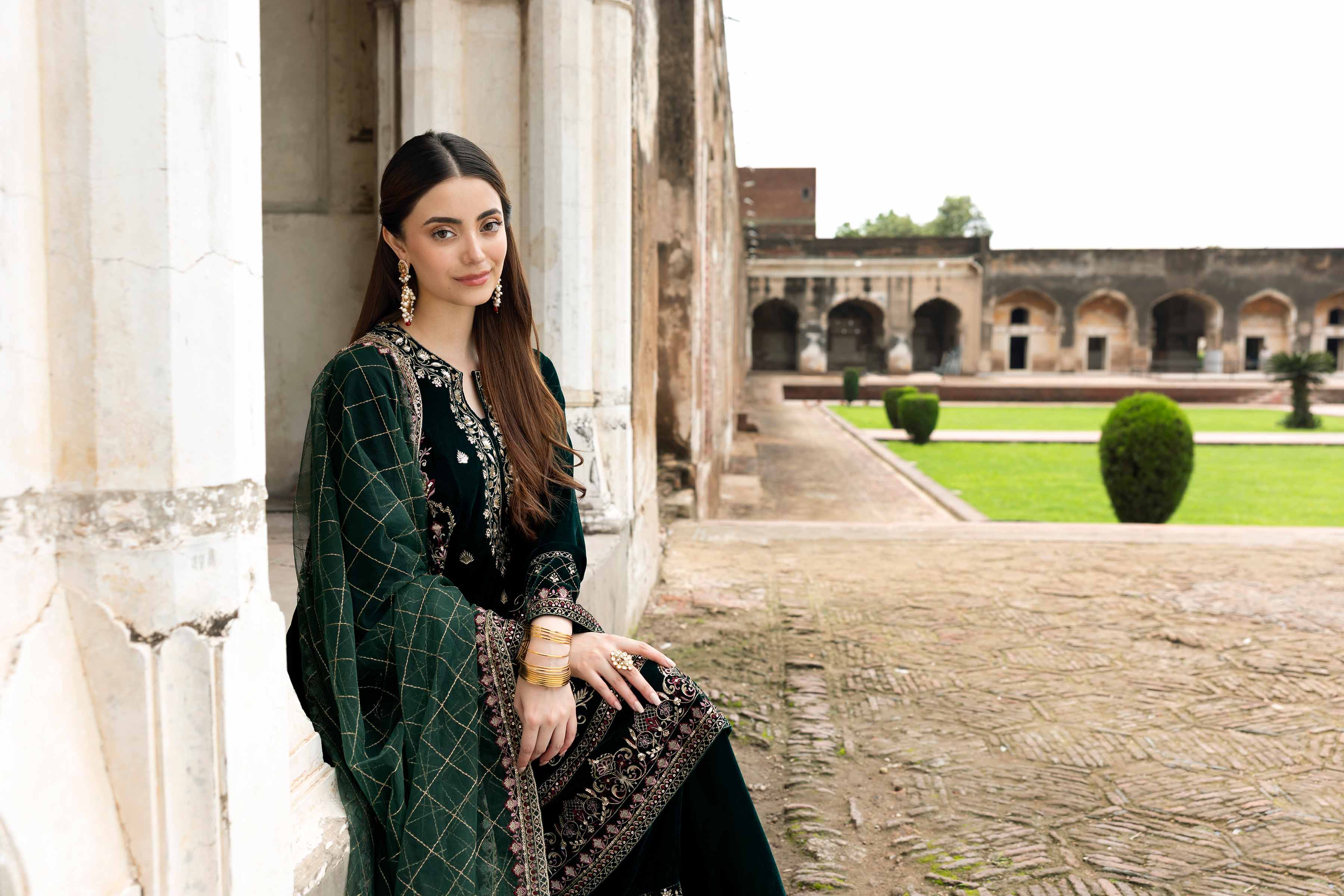 3 Piece - Embroidered Suit - KFW25-16 - Image 11