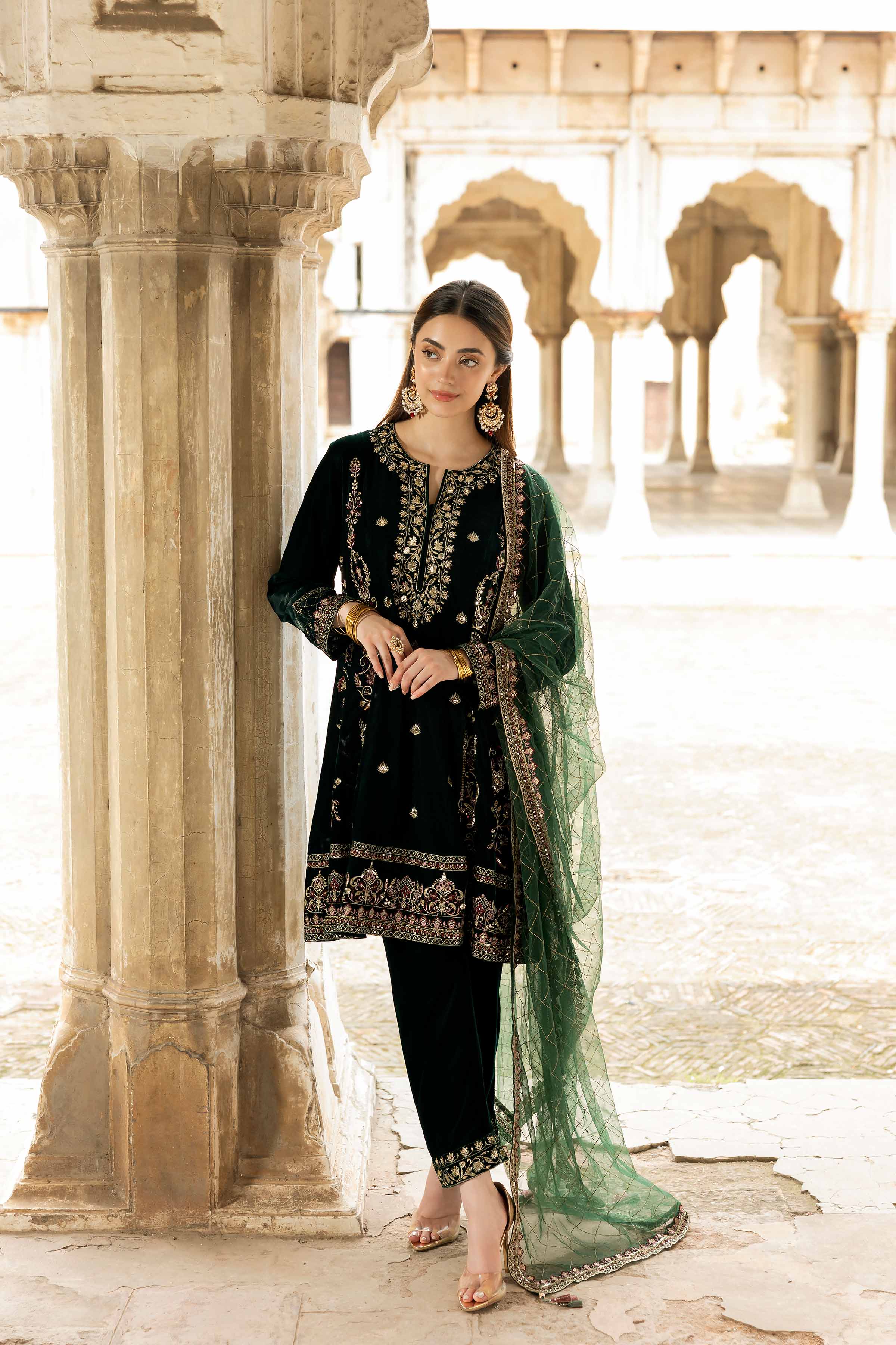 3 Piece - Embroidered Suit - KFW25-16 - Image 4