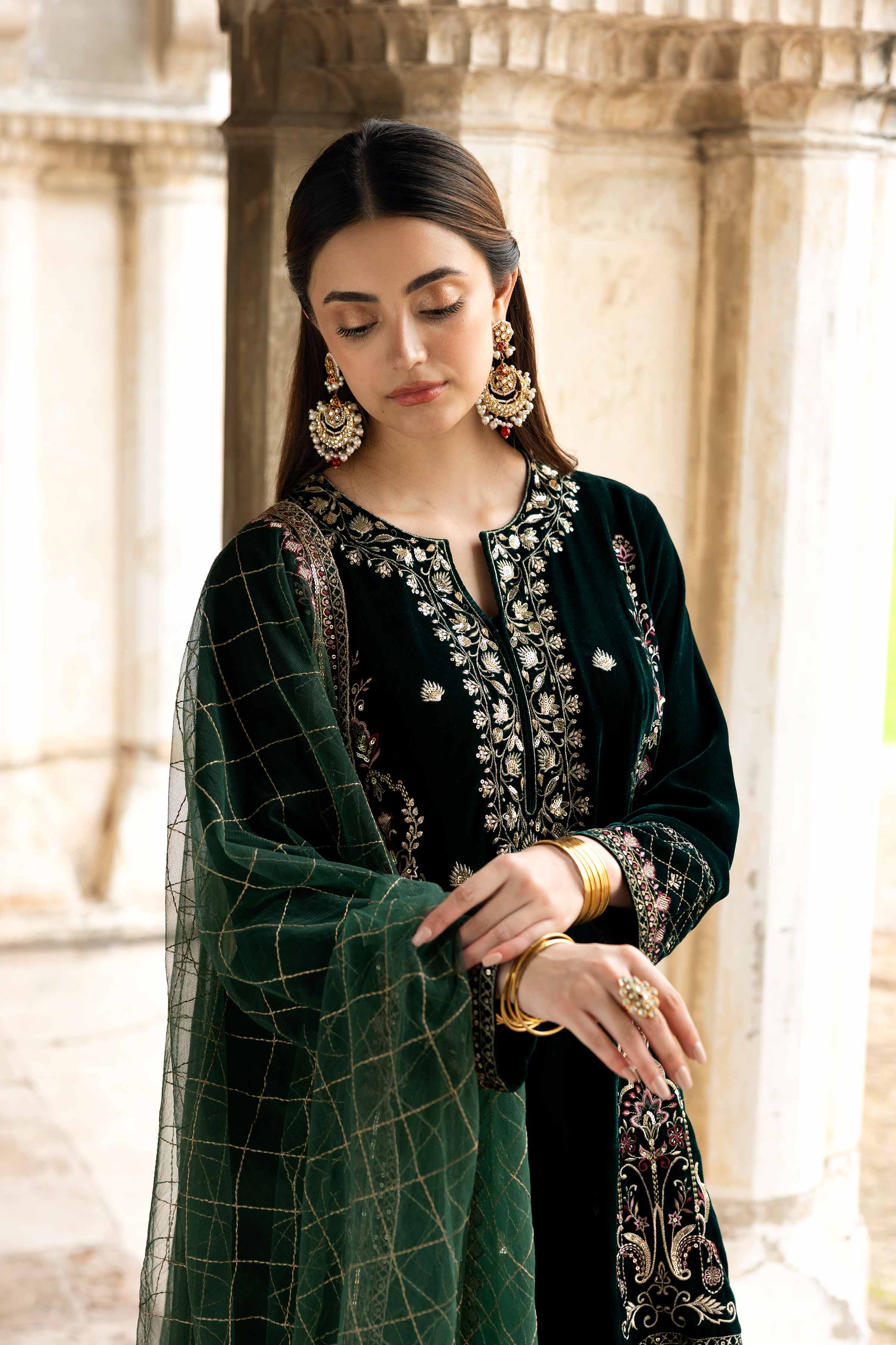 3 Piece - Embroidered Suit - KFW25-16 - Image 7