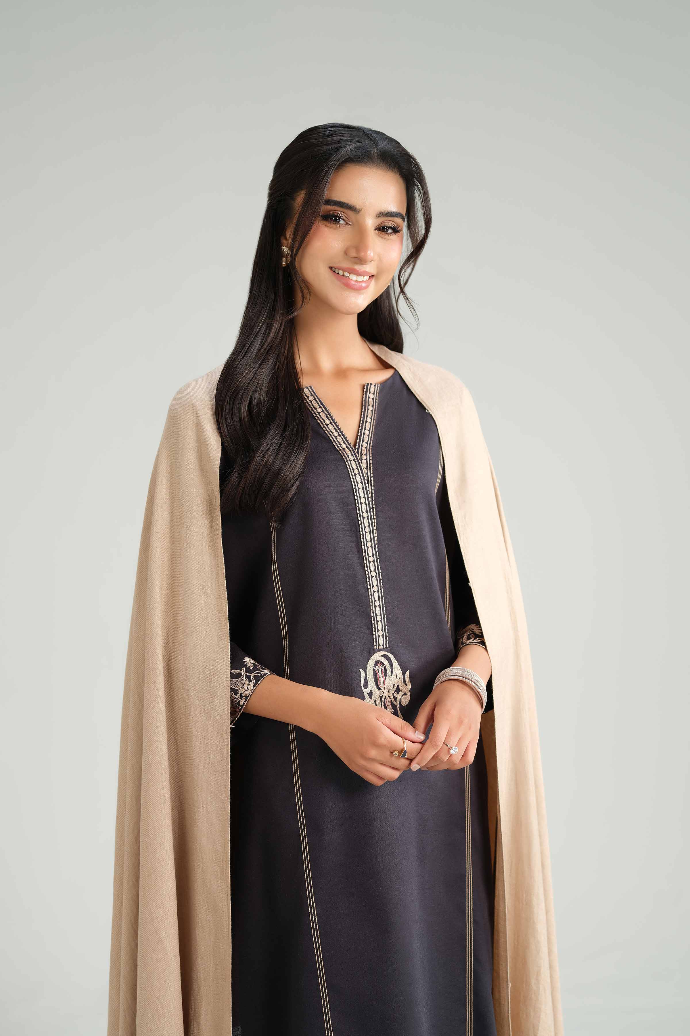 3 Piece - Embroidered Suit - KFW25-160 - Image 10