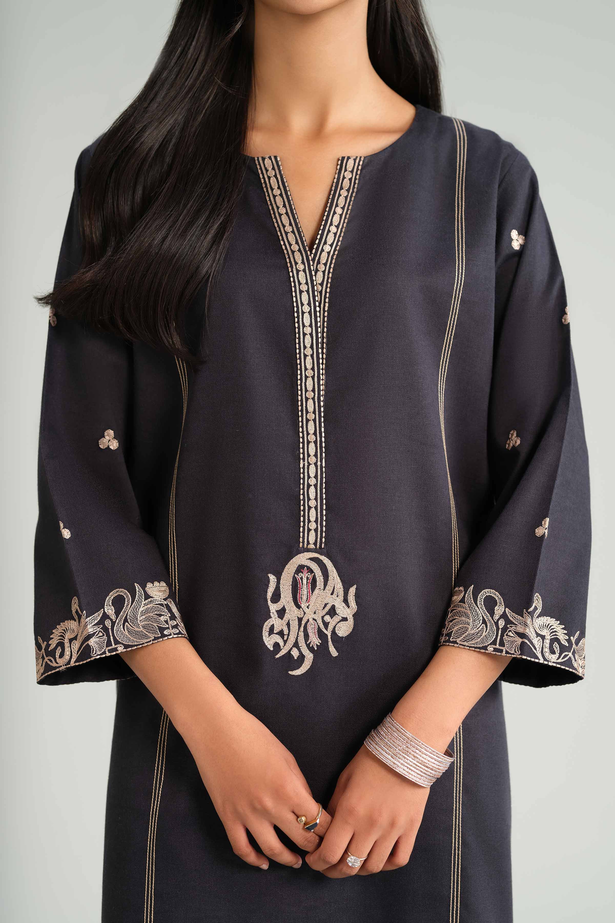 3 Piece - Embroidered Suit - KFW25-160 - Image 4