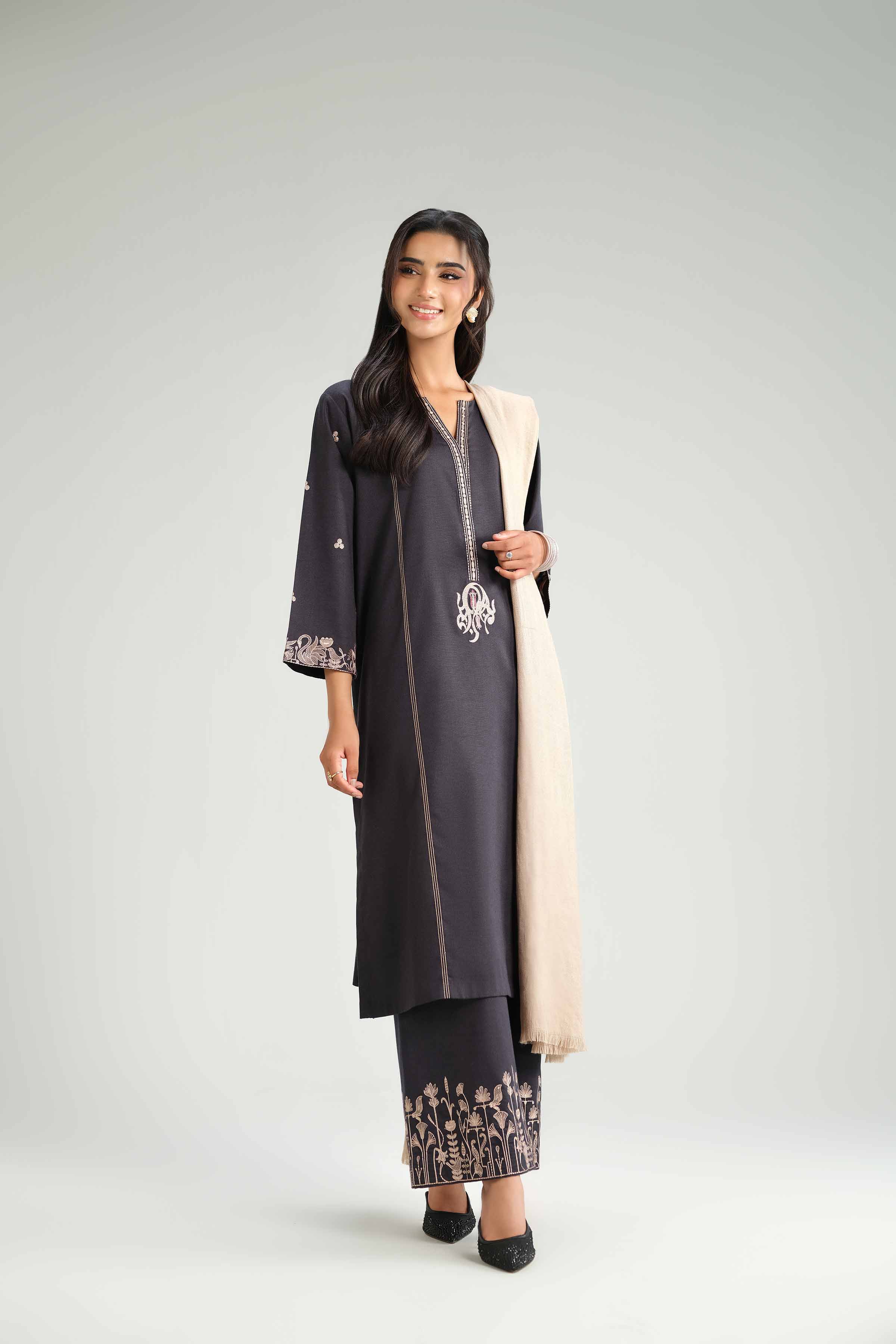 3 Piece - Embroidered Suit - KFW25-160 - Image 7