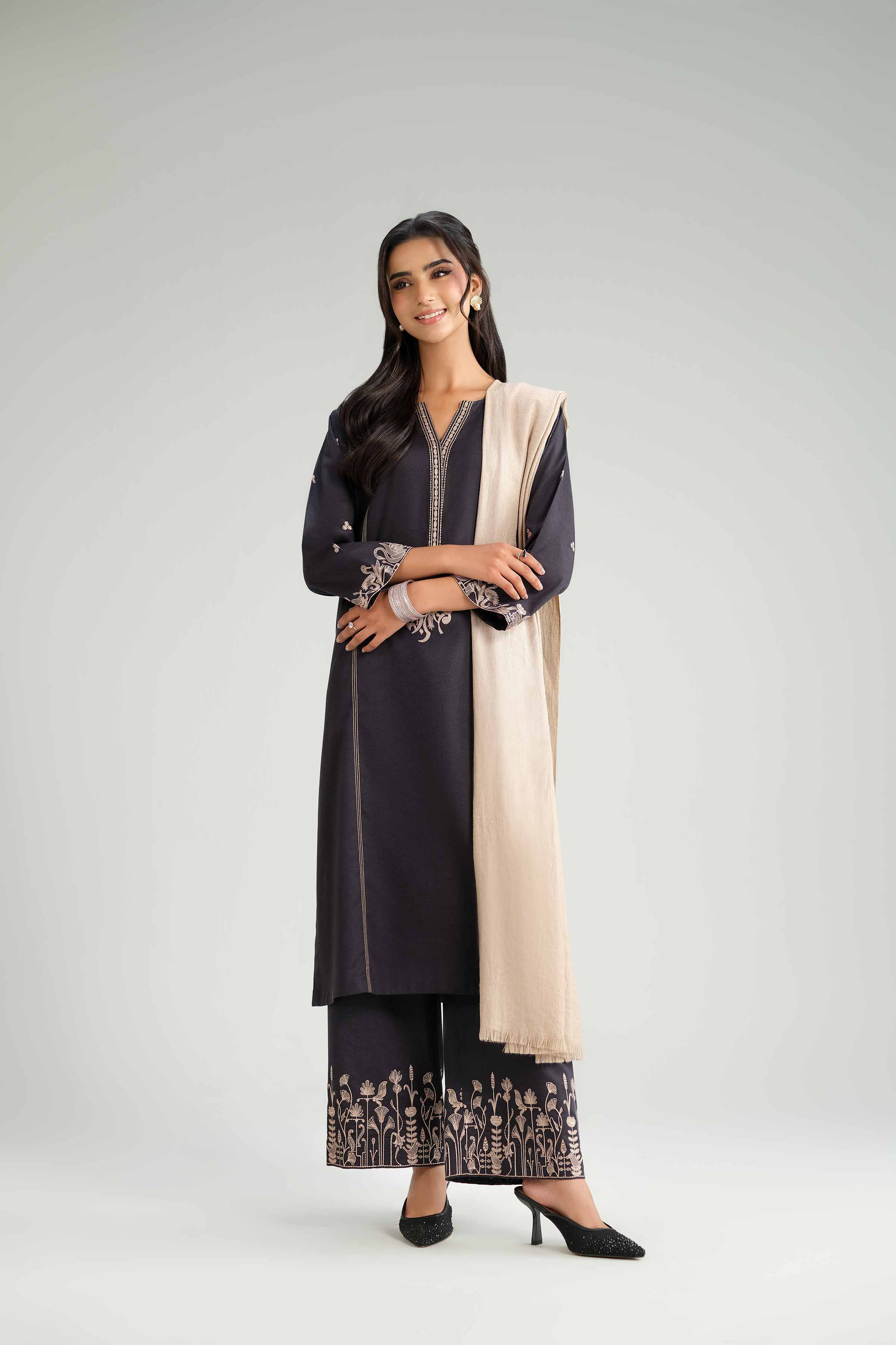 3 Piece - Embroidered Suit - KFW25-160 - Image 8