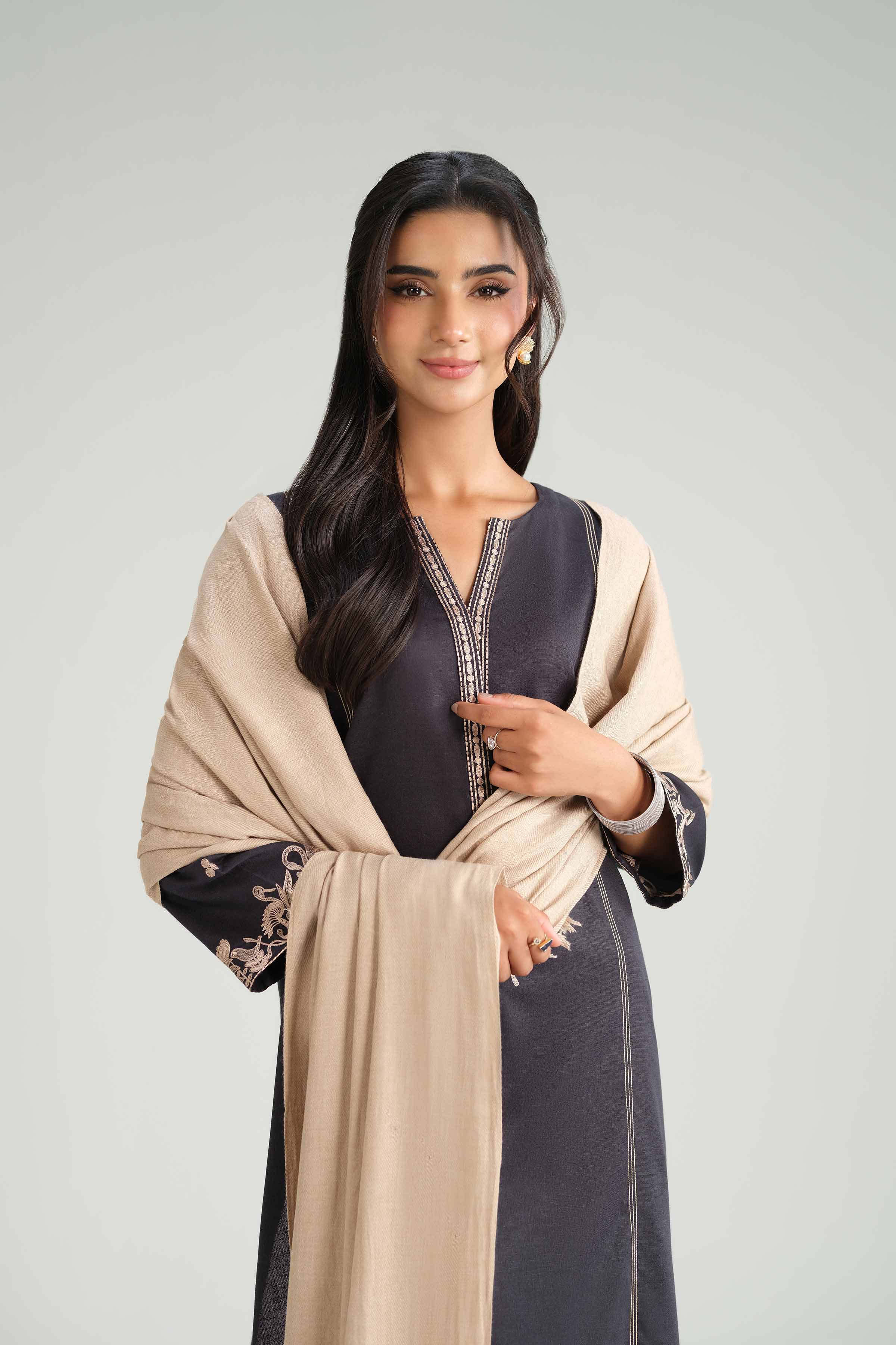 3 Piece - Embroidered Suit - KFW25-160 - Image 9
