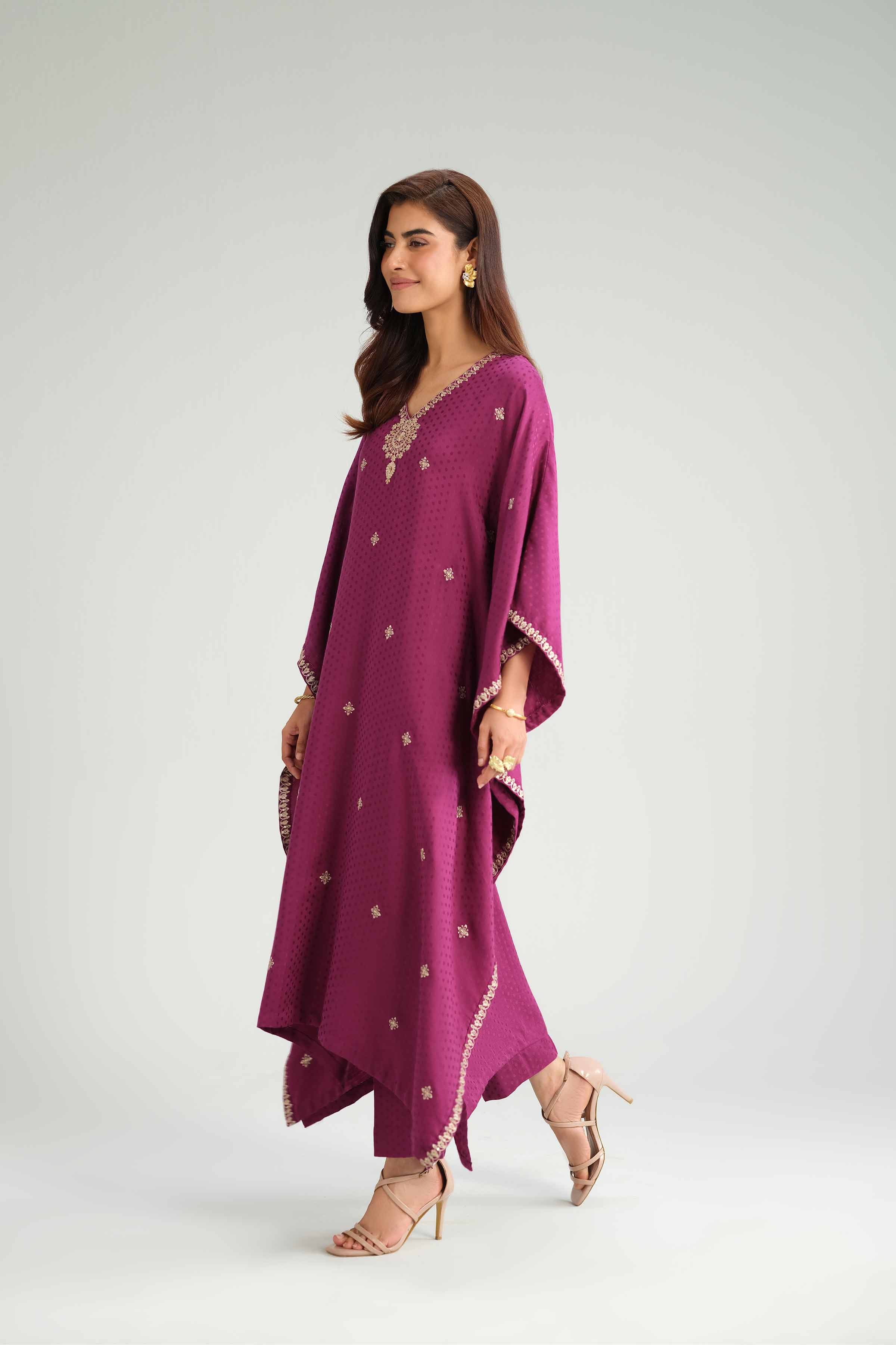 2 Piece - Embroidered Suit - KFW25-161 - Image 4