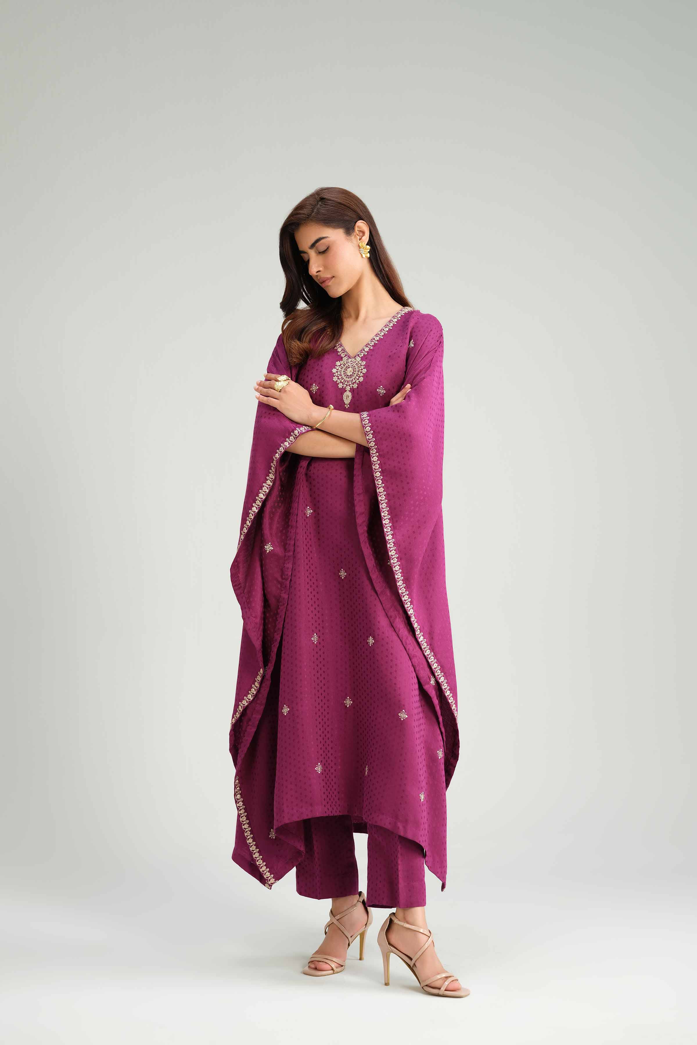 2 Piece - Embroidered Suit - KFW25-161 - Image 5