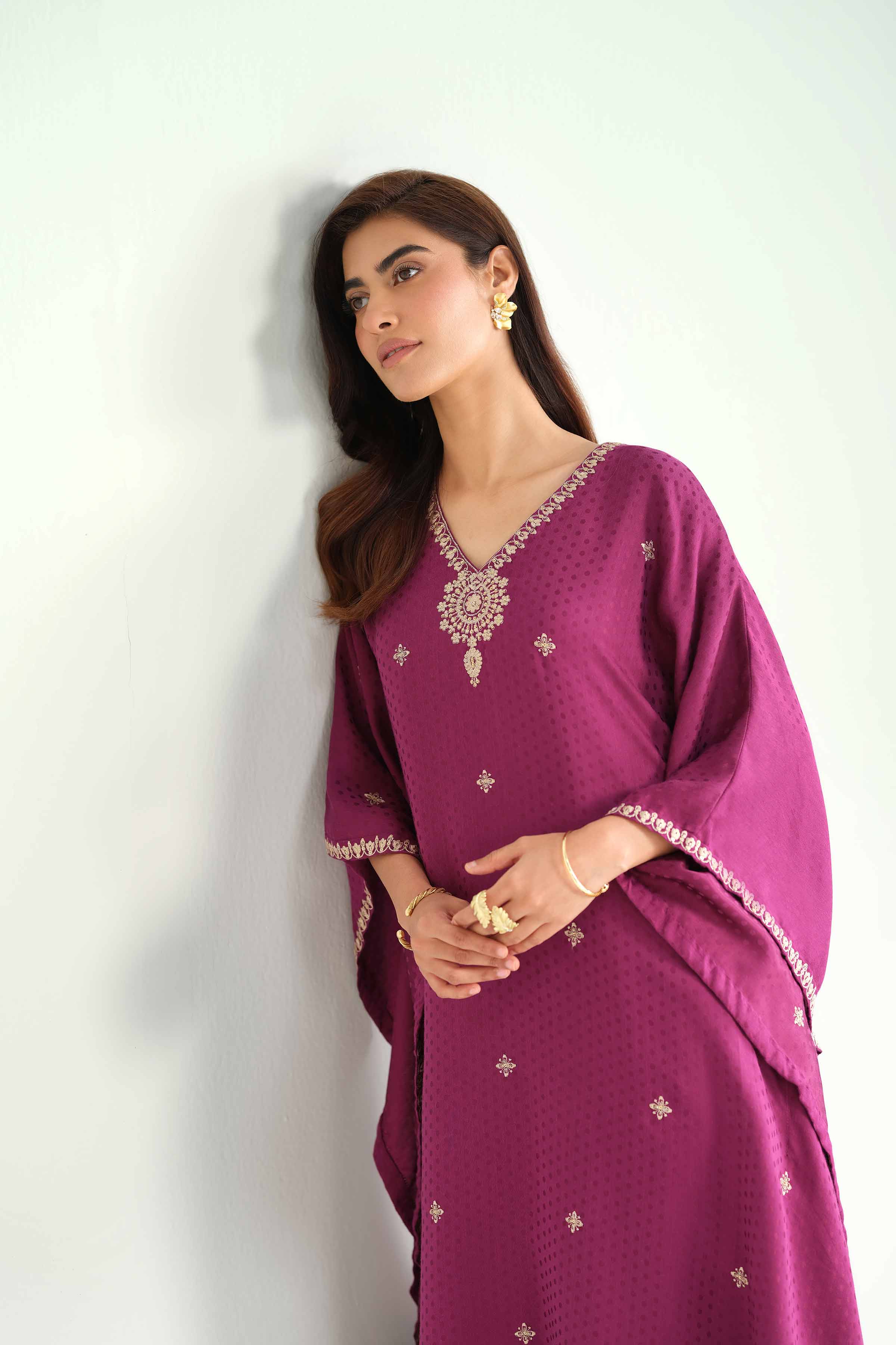 2 Piece - Embroidered Suit - KFW25-161 - Image 7