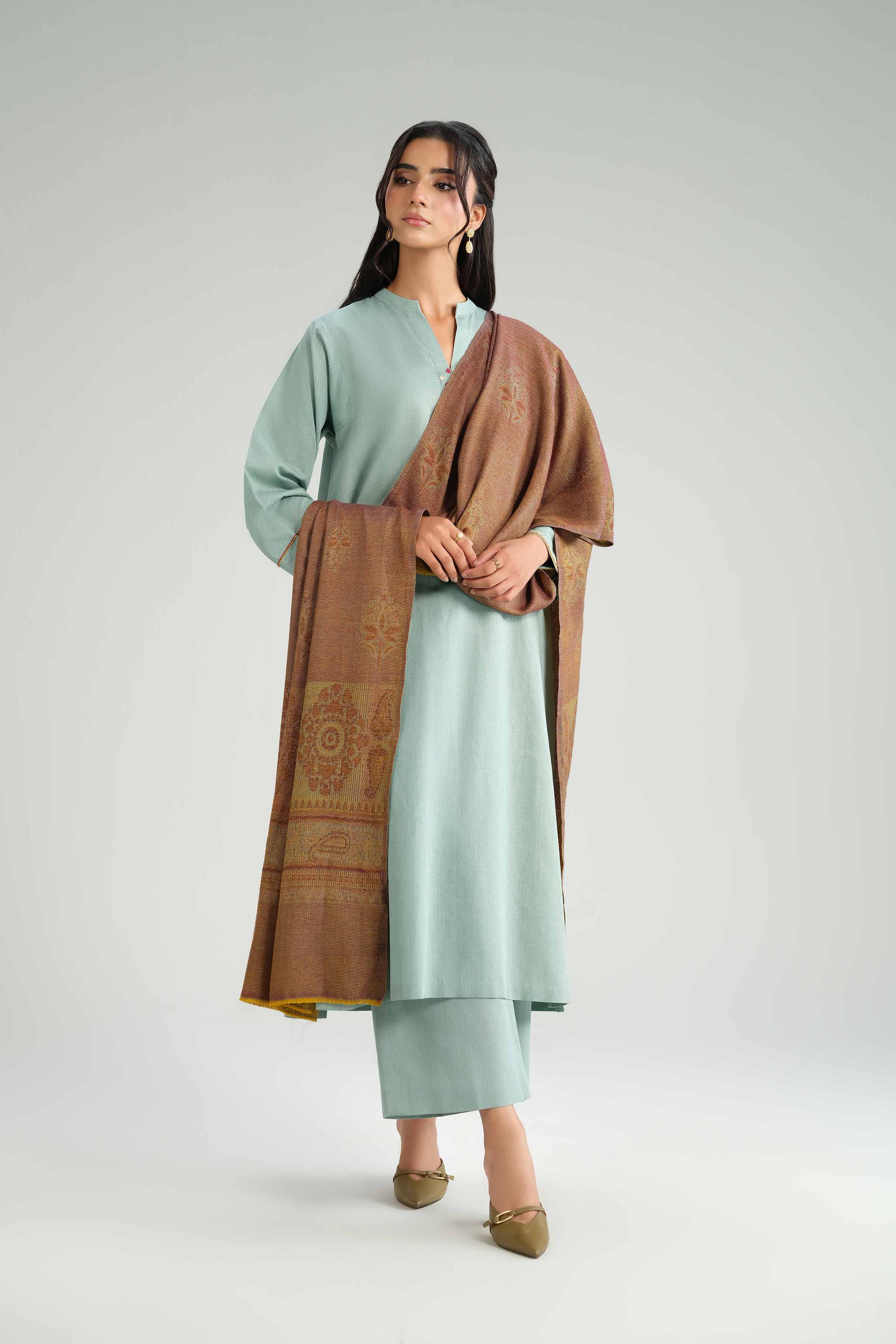 3 Piece - Embroidered Suit - KFW25-162 - Image 2