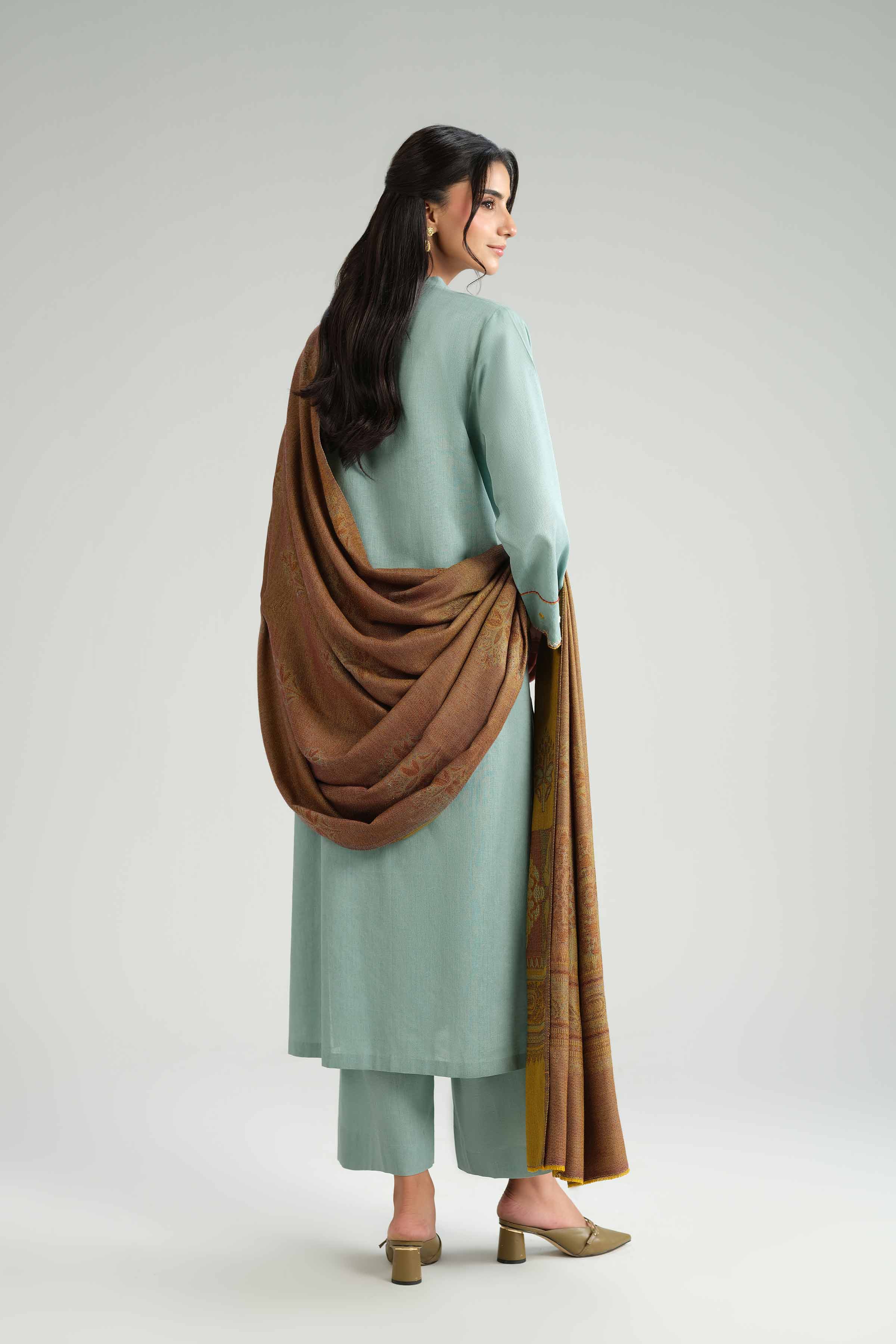 3 Piece - Embroidered Suit - KFW25-162 - Image 4