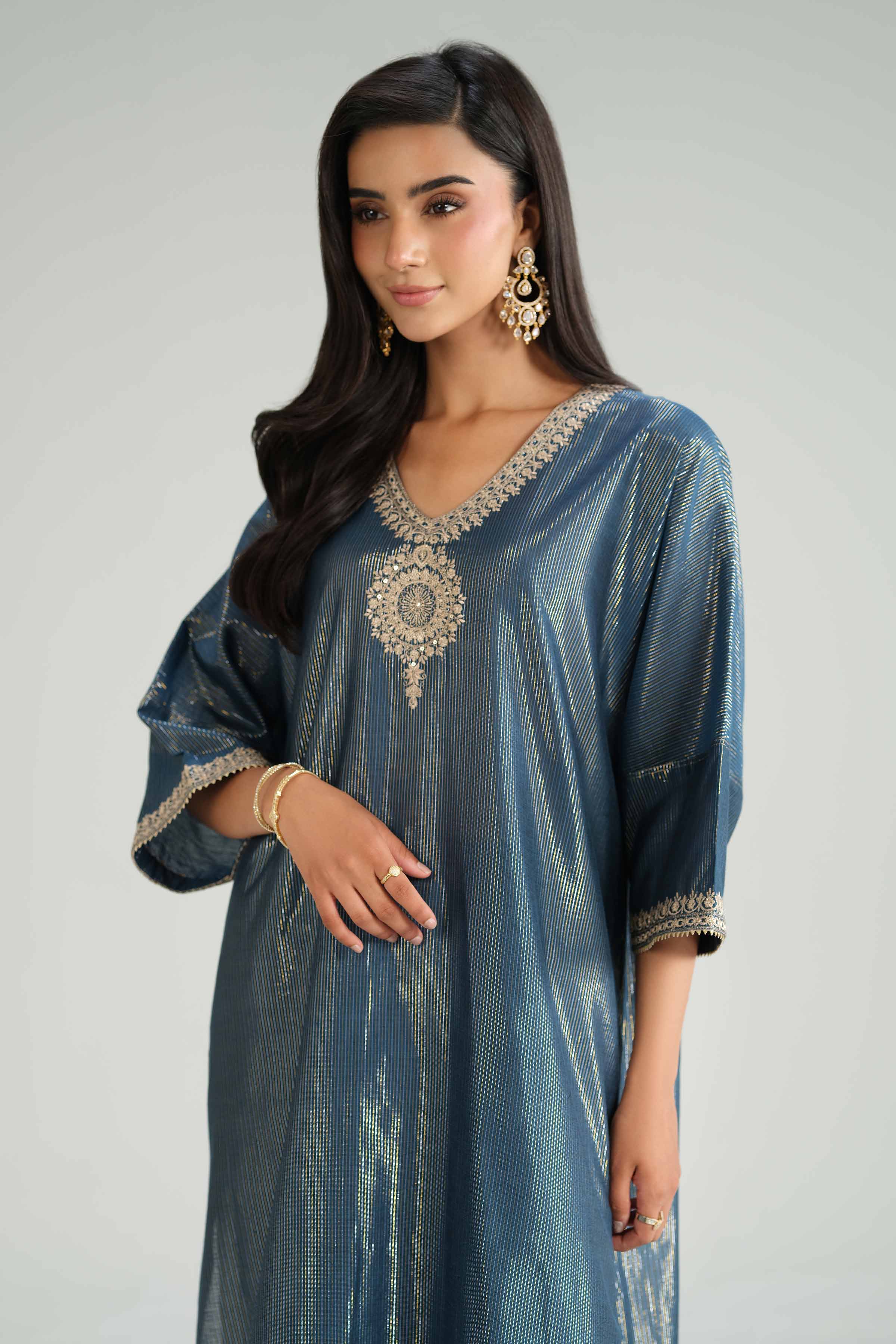2 Piece - Embroidered Suit - KFW25-164 - Image 4