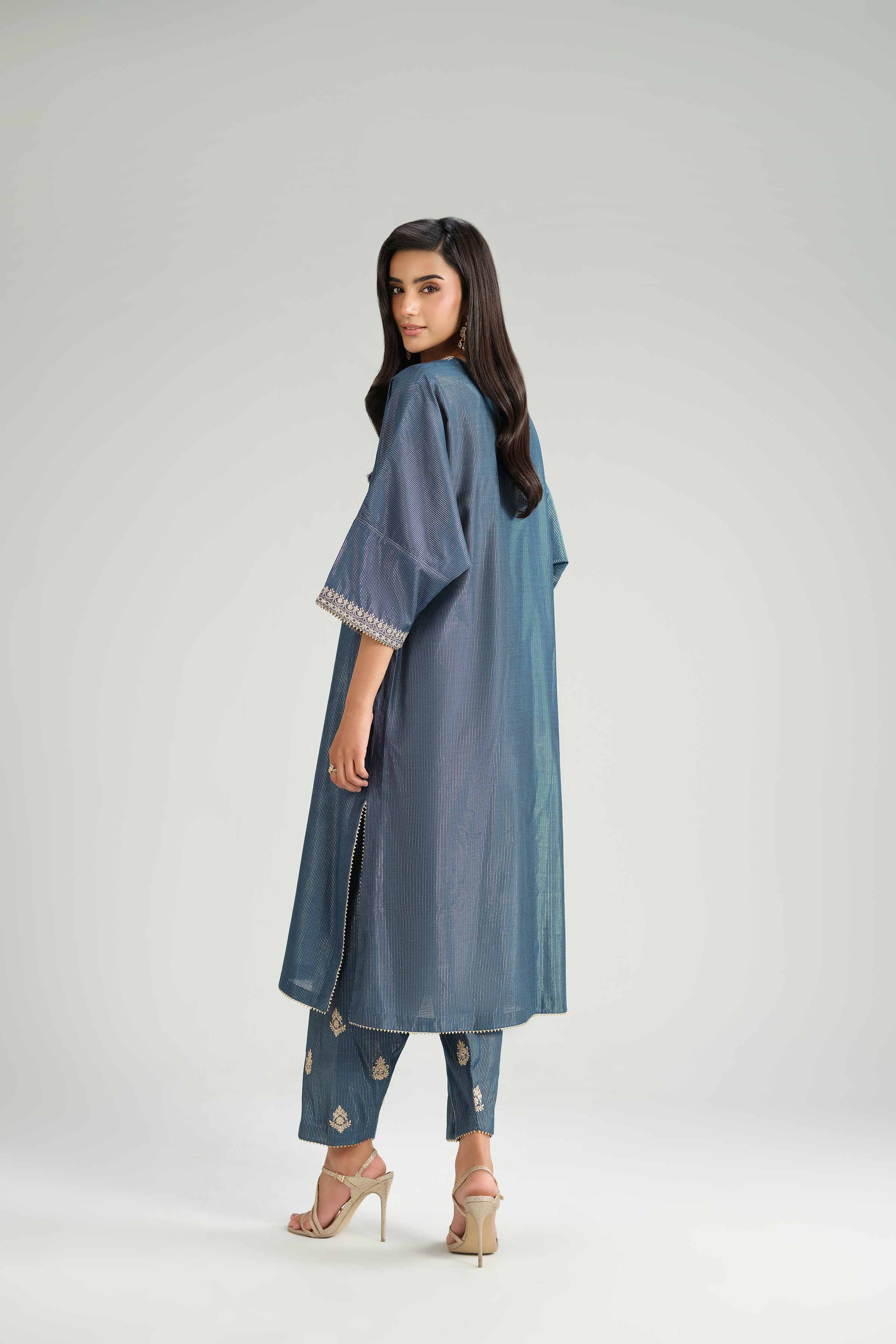 2 Piece - Embroidered Suit - KFW25-164 - Image 8