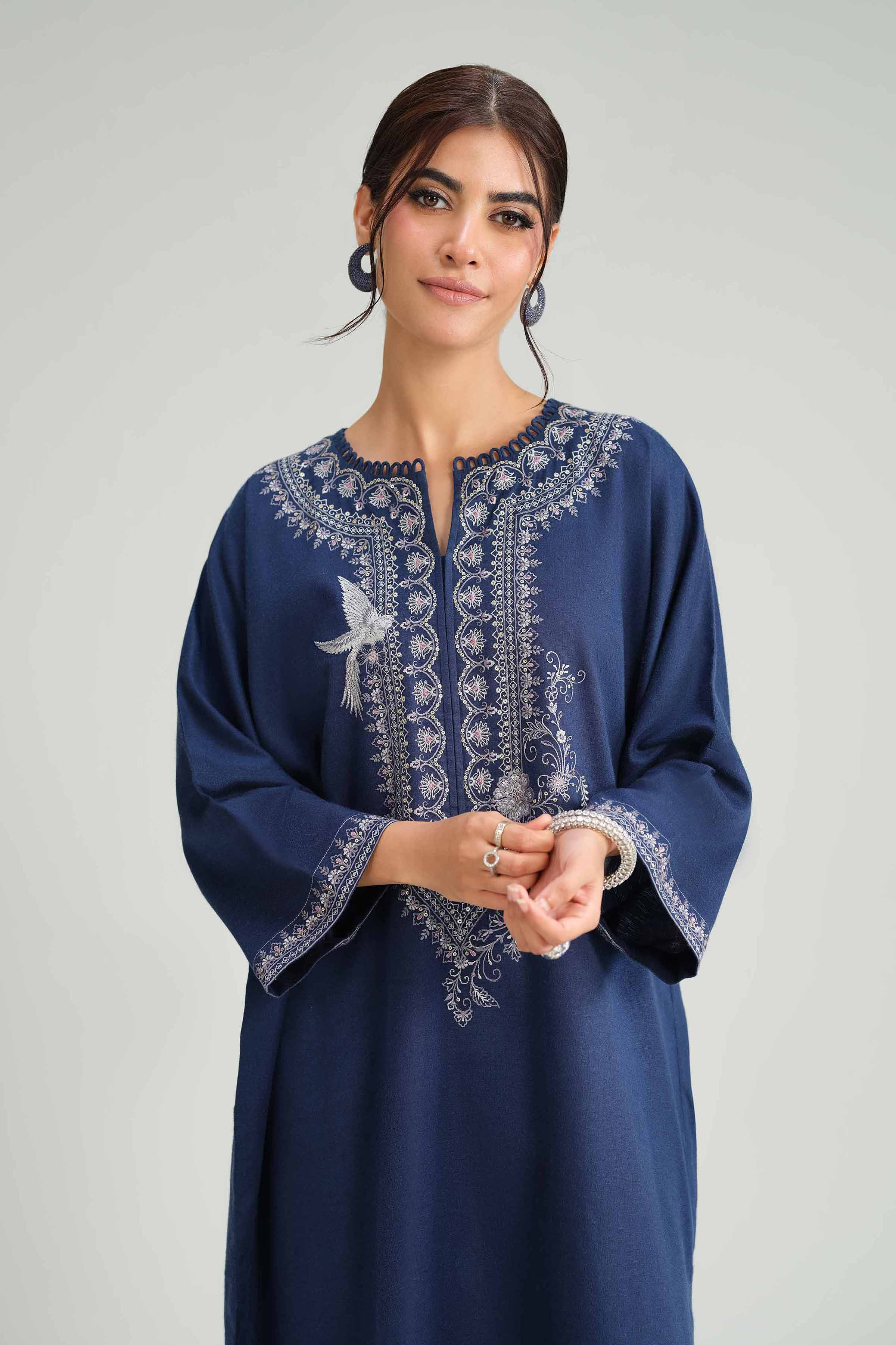 2 Piece - Embroidered Suit - KFW25-169 - Image 2