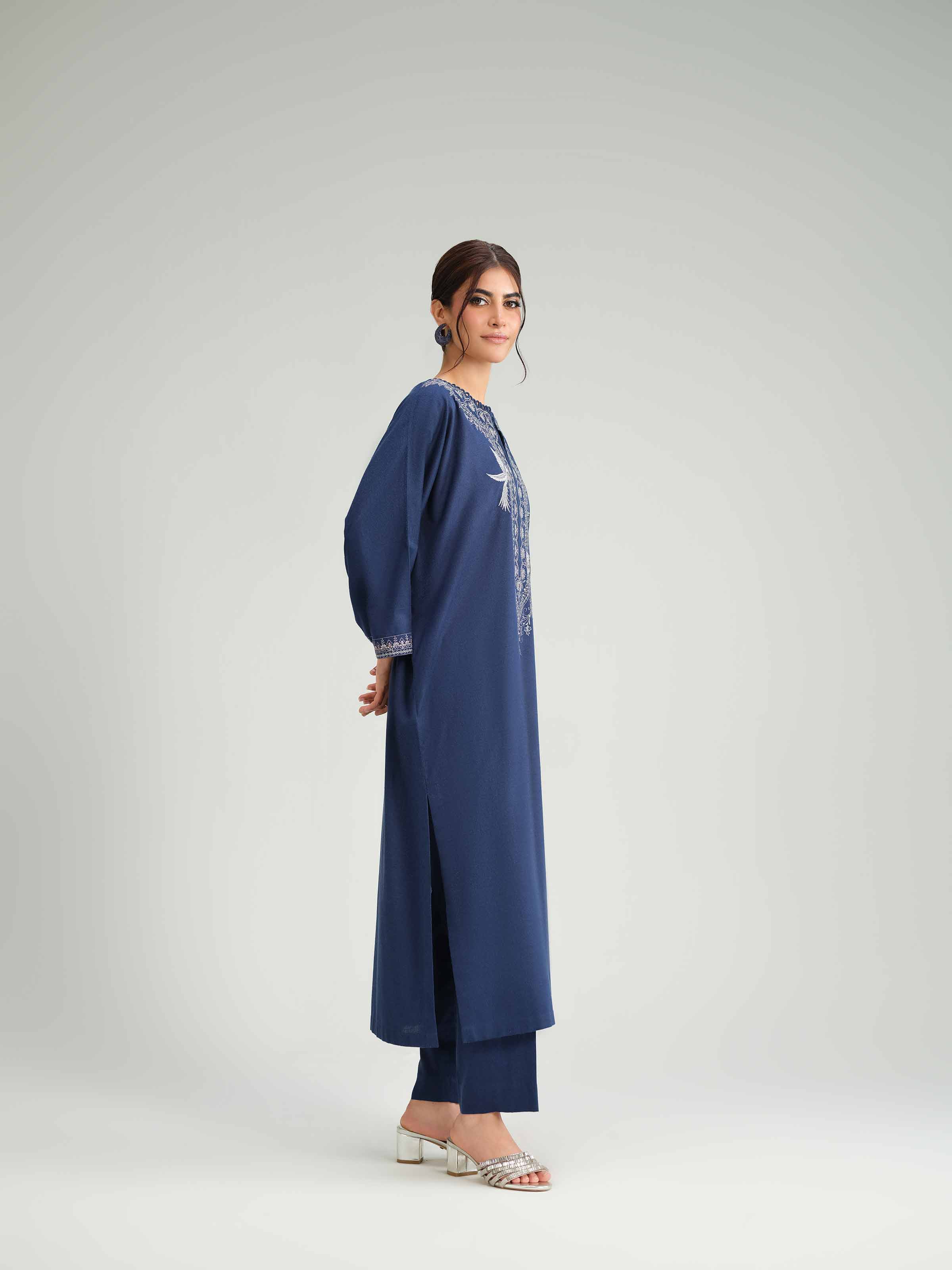2 Piece - Embroidered Suit - KFW25-169 - Image 4
