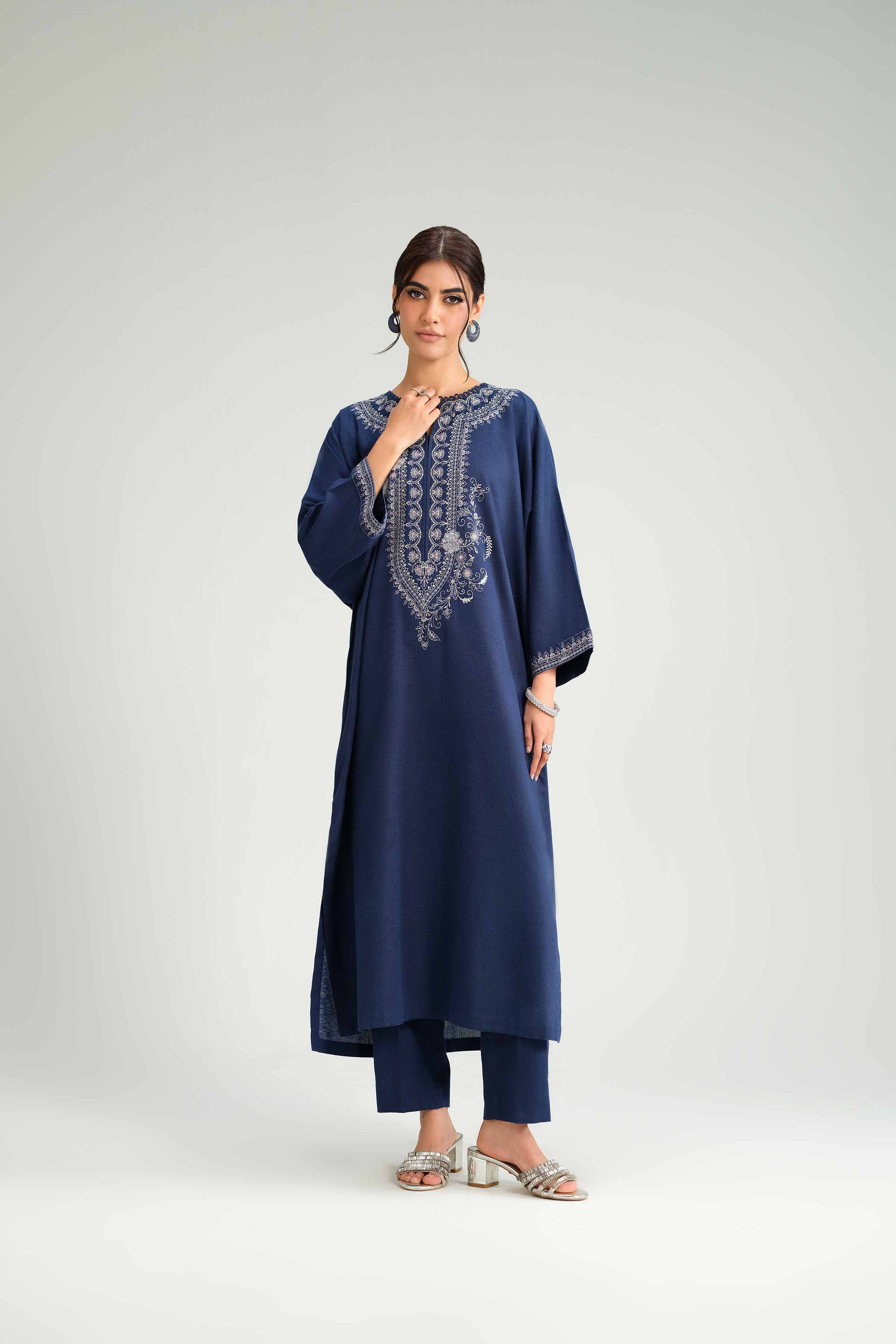 2 Piece - Embroidered Suit - KFW25-169 - Image 5