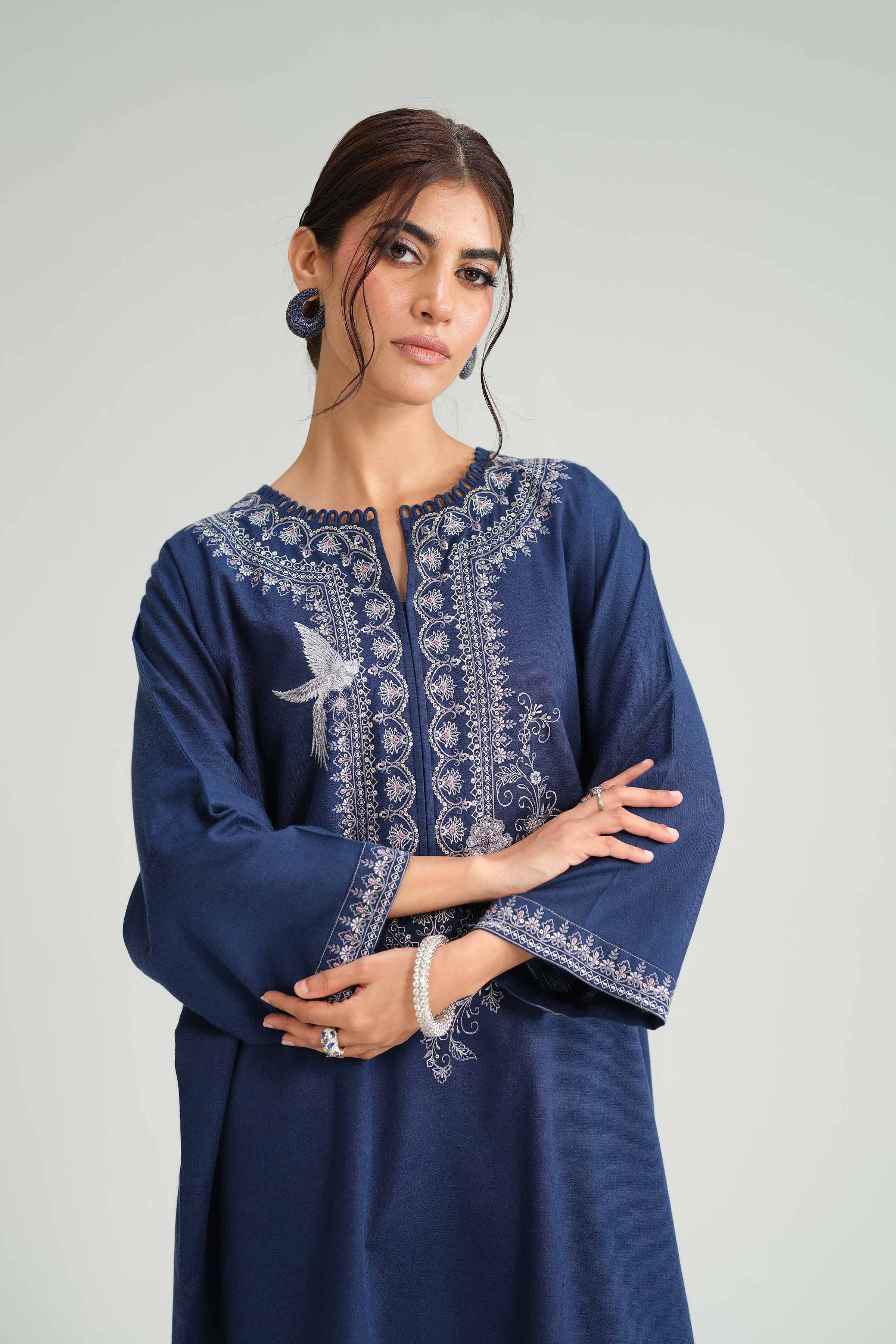 2 Piece - Embroidered Suit - KFW25-169 - Image 6