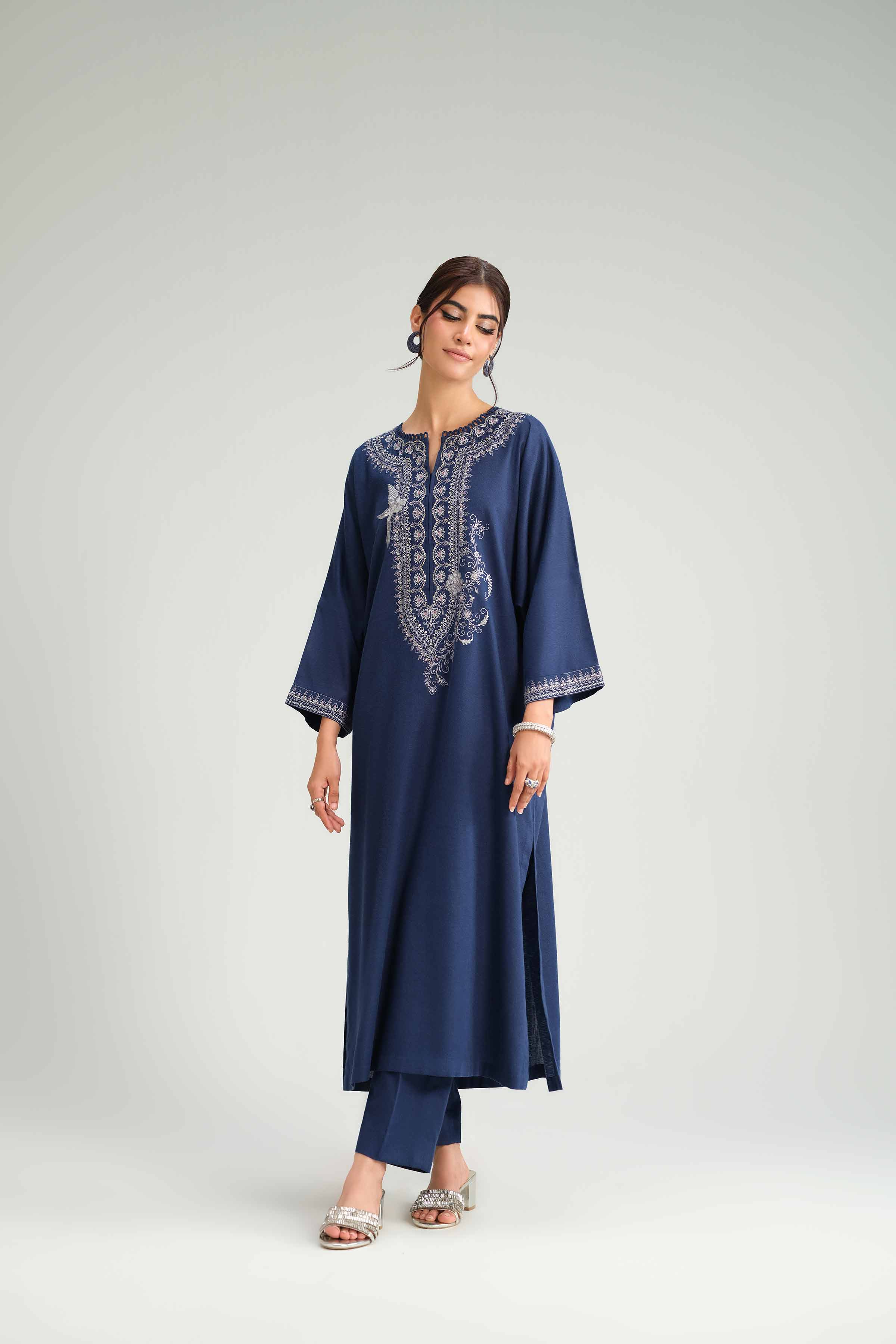 2 Piece - Embroidered Suit - KFW25-169 - Image 8
