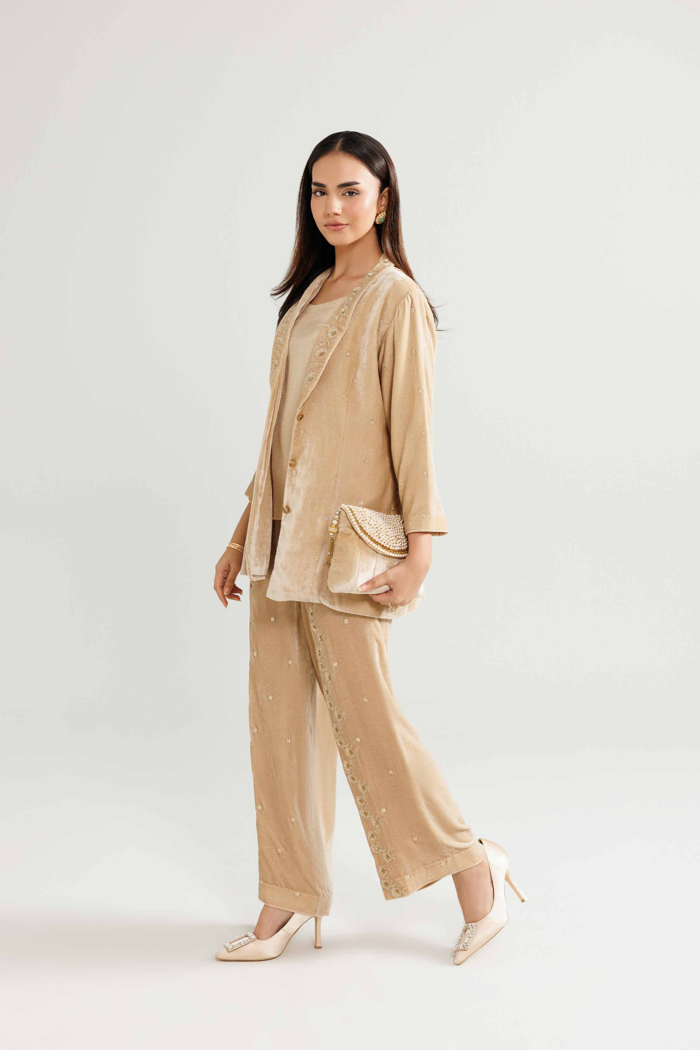 3 Piece - Embroidered Suit - KFW25-17 - Image 5