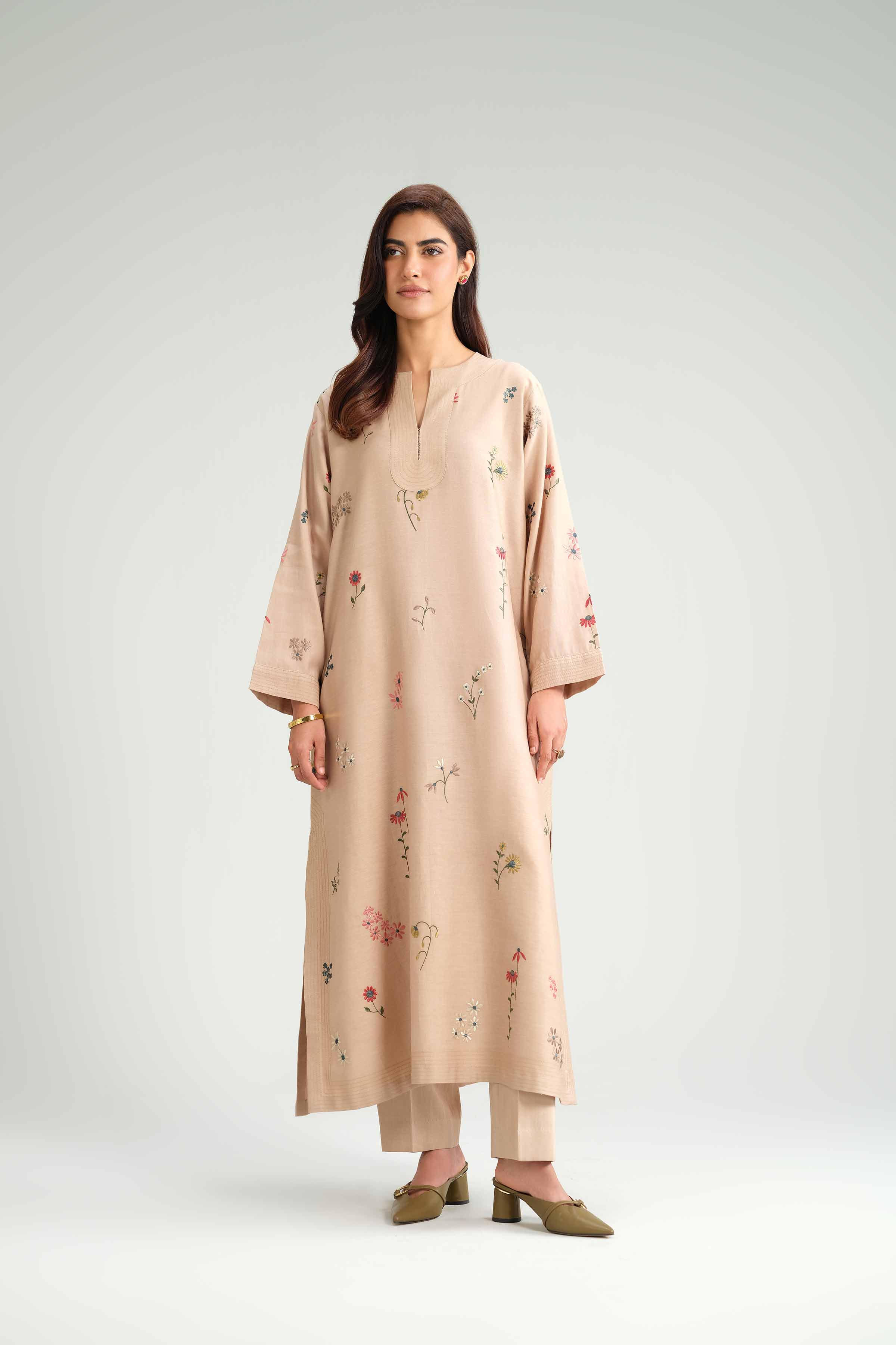 2 Piece - Embroidered Suit - KFW25-171 - Image 5