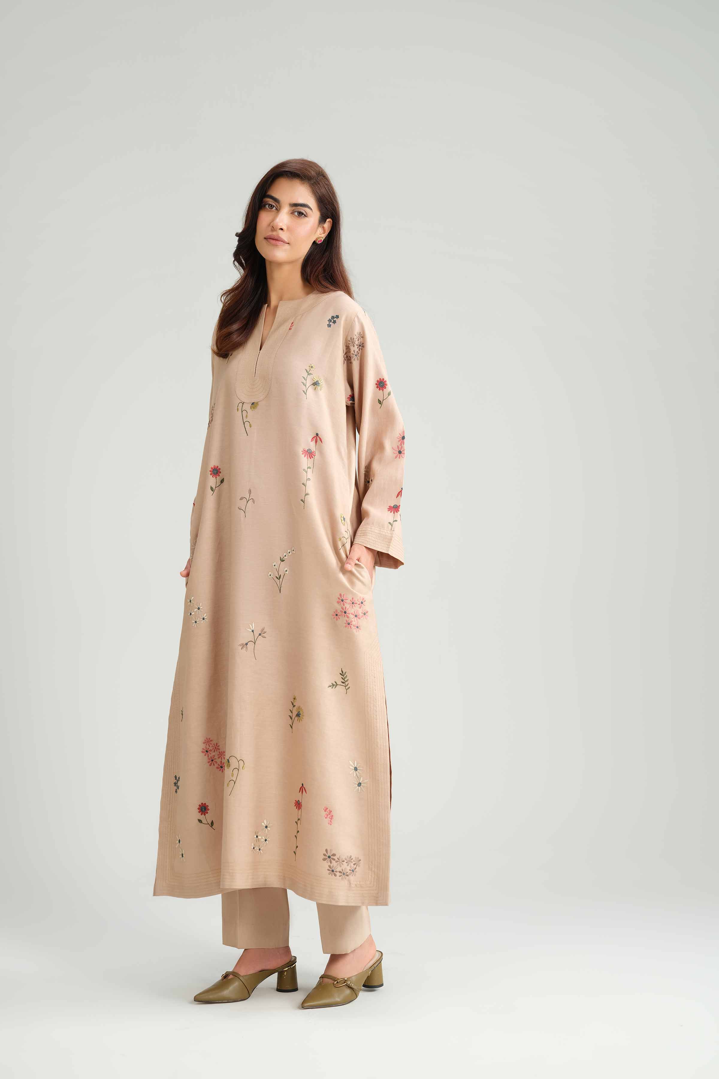 2 Piece - Embroidered Suit - KFW25-171 - Image 6
