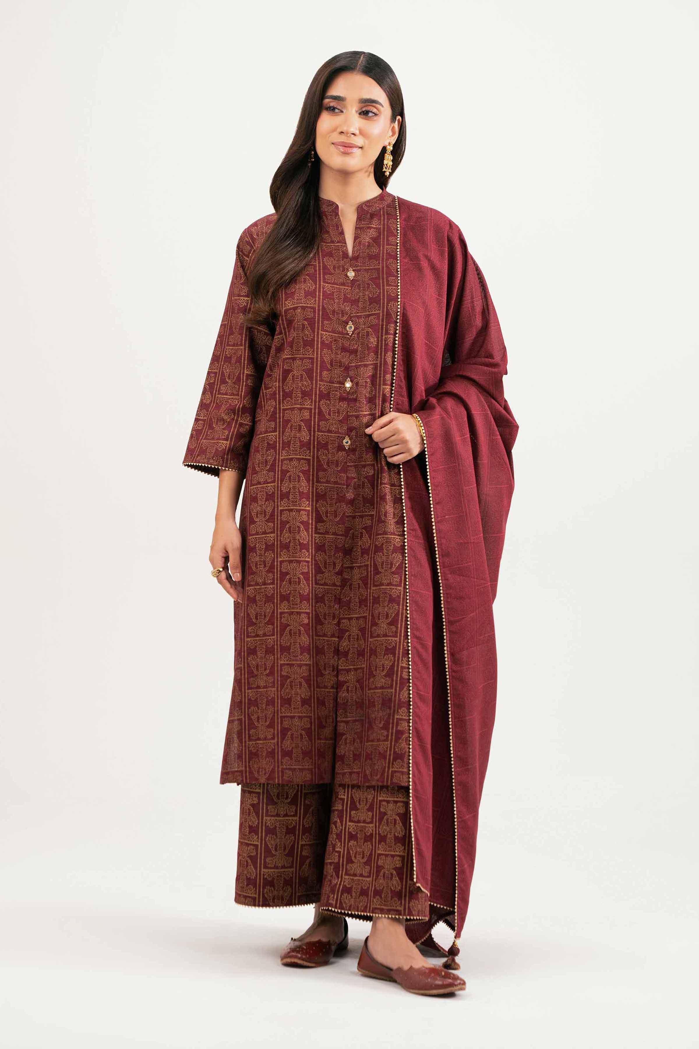3 Piece - Printed Suit - KFW25-172