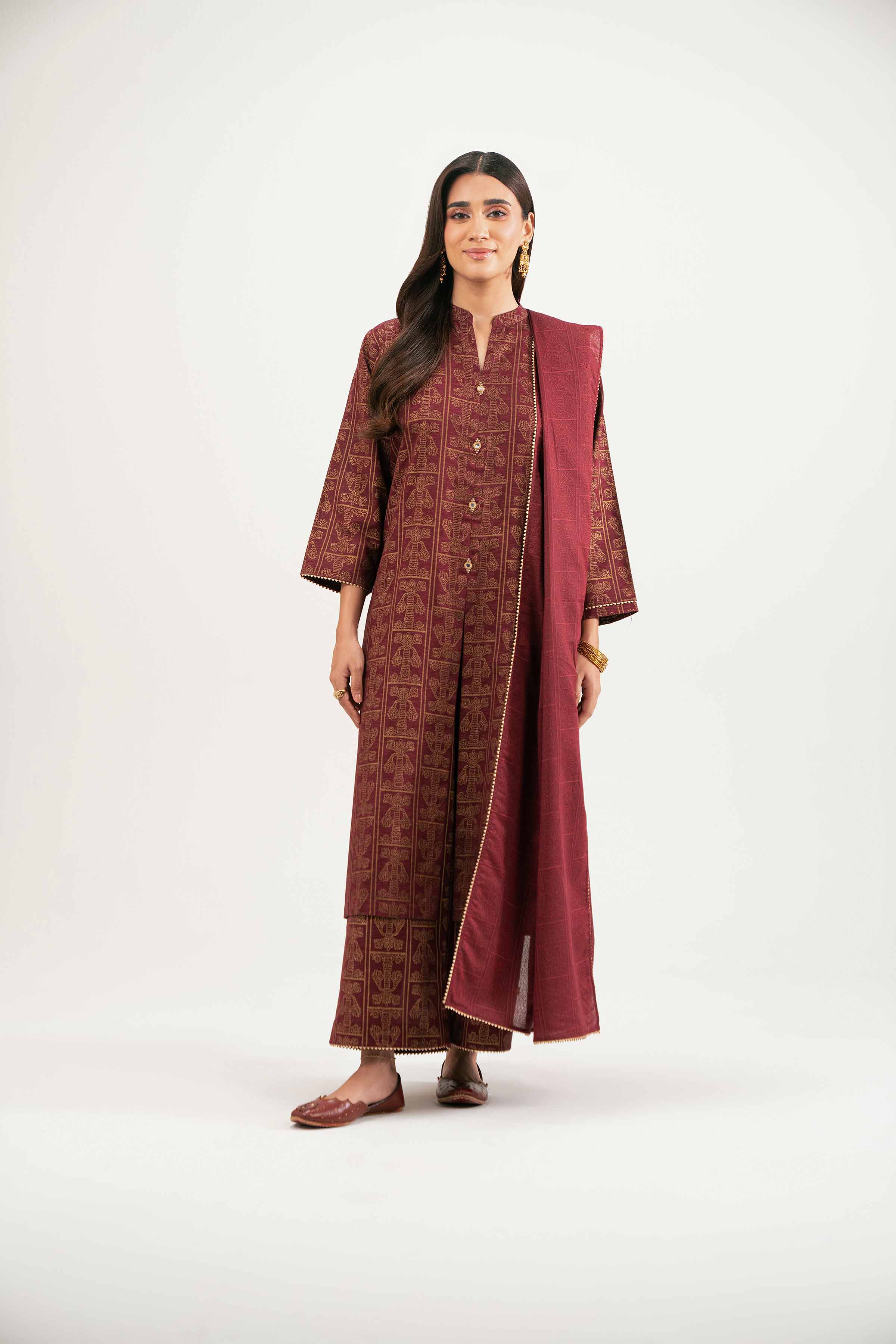 3 Piece - Printed Suit - KFW25-172 - Image 5