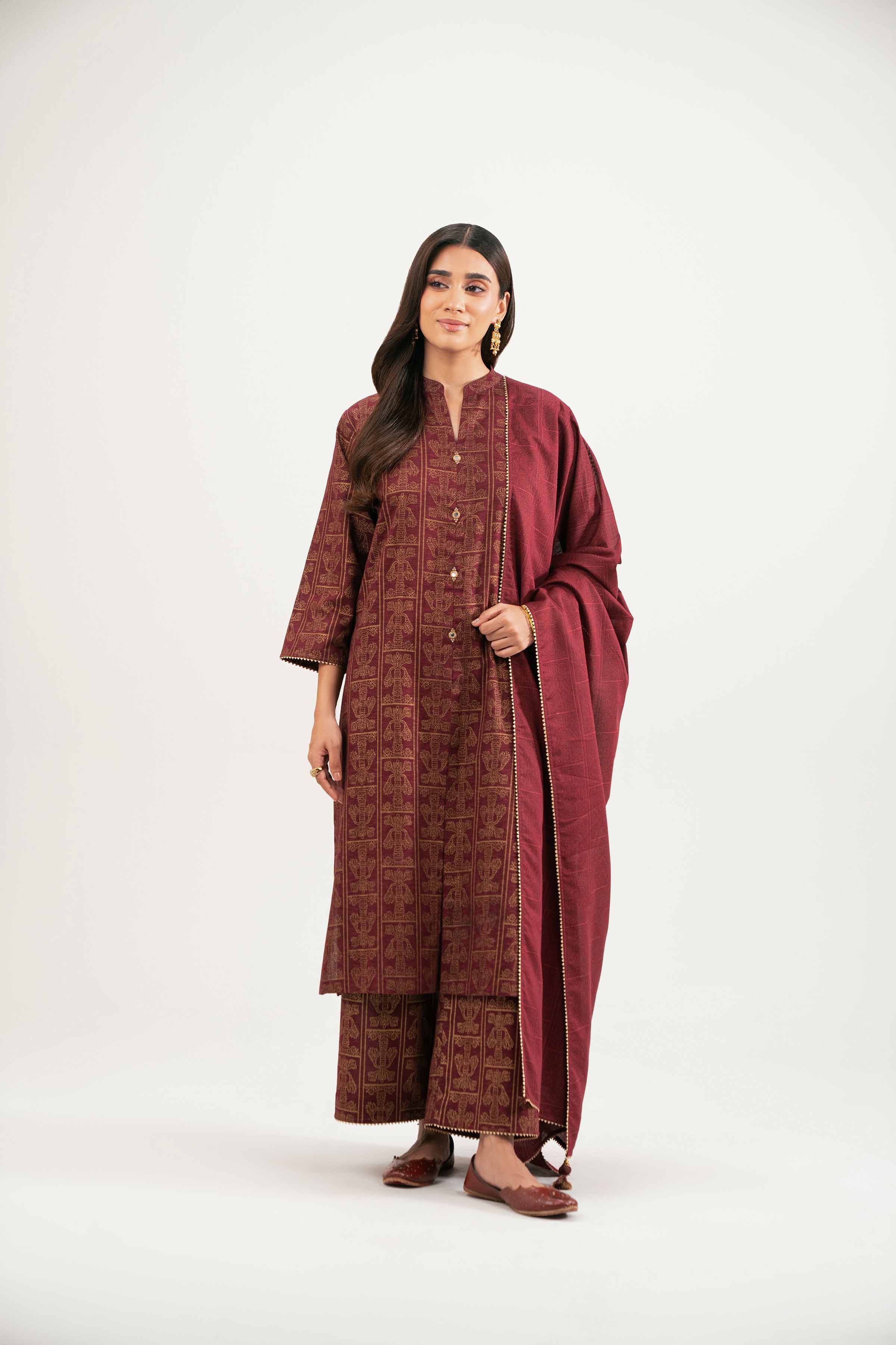 3 Piece - Printed Suit - KFW25-172 - Image 6